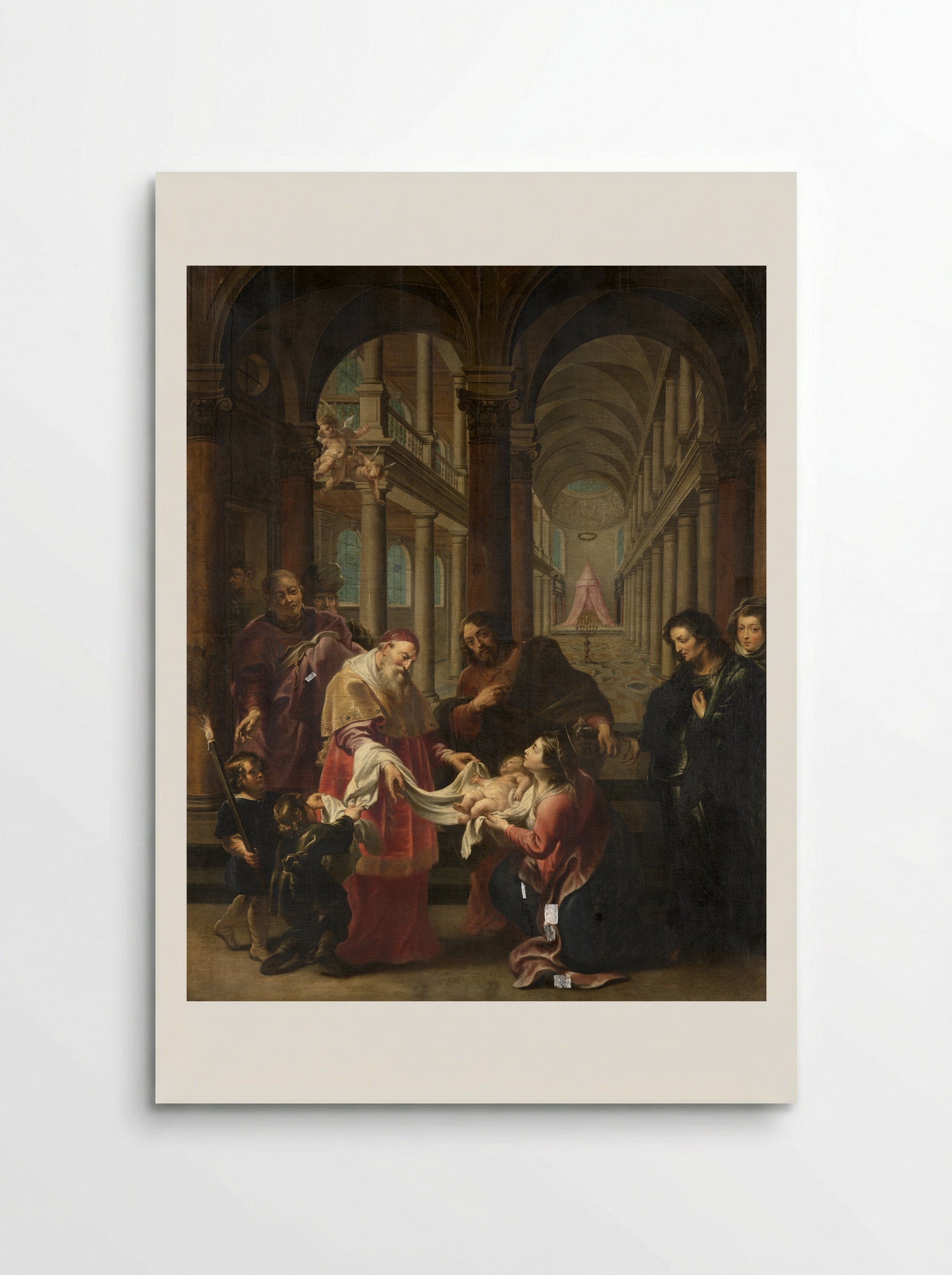 The Coronation of the Virgin by the Christ Child - Cornelis Schut (I) - Poster