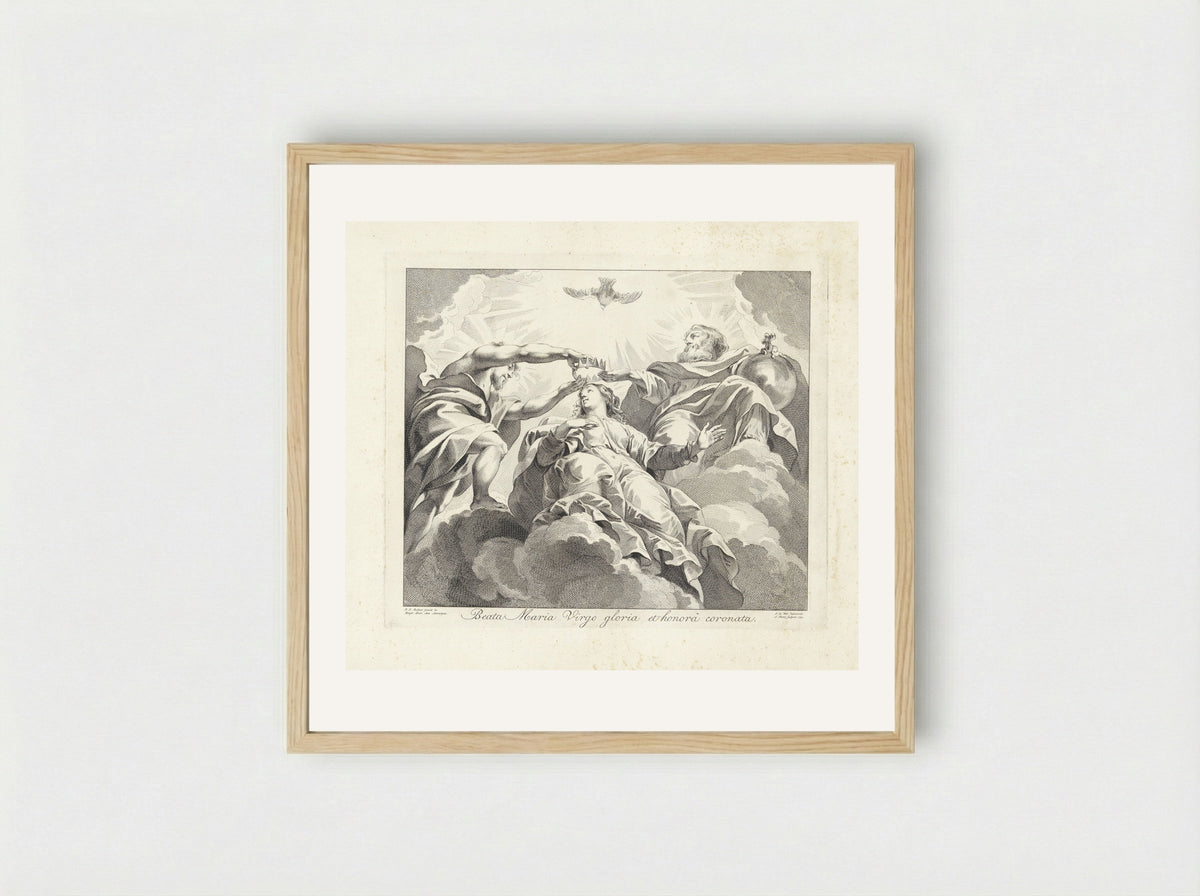 The Coronation of the Virgin - Jan Punt - Framed Print Wood