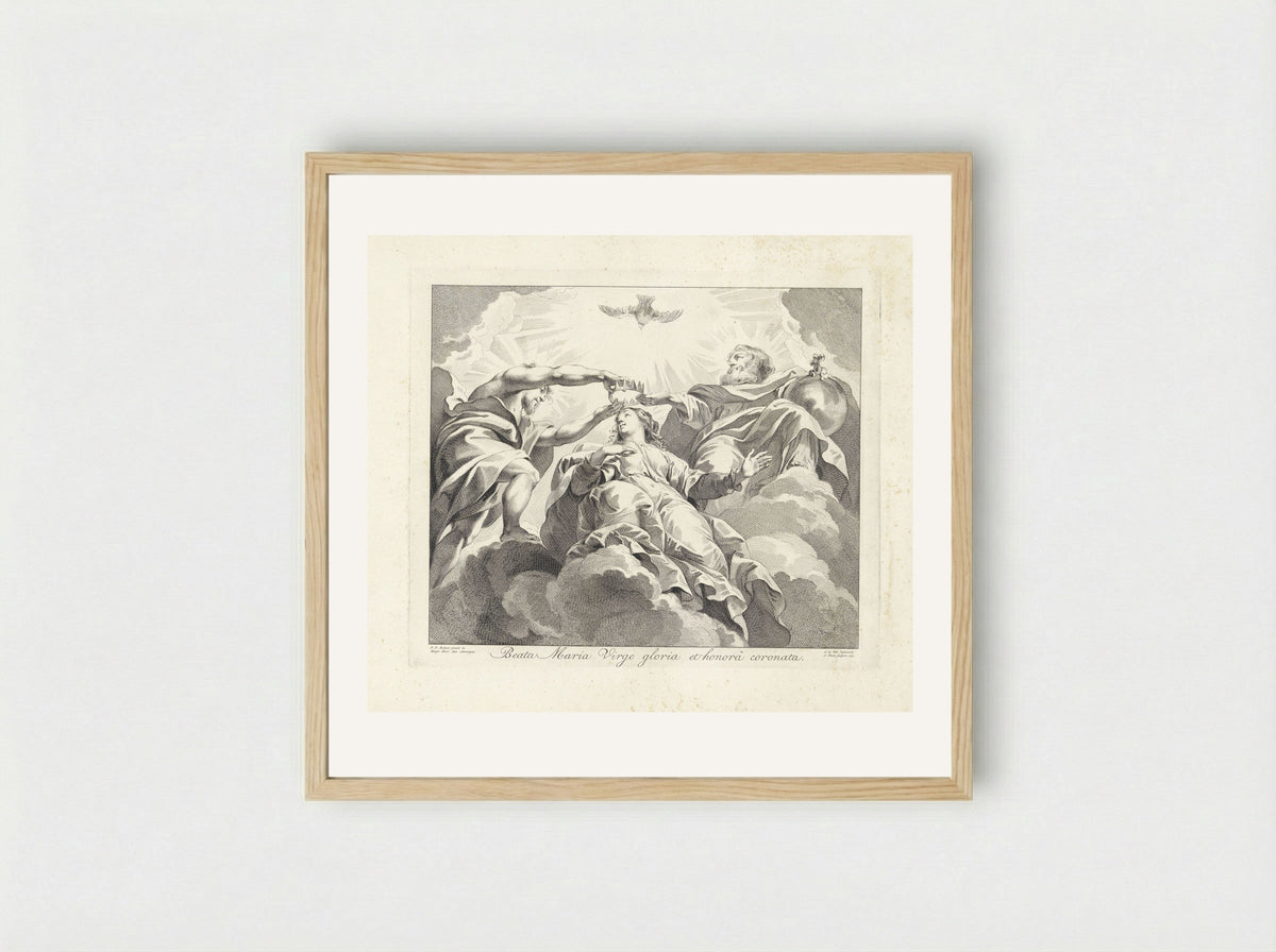 The Coronation of the Virgin - Jan Punt - Framed Print Wood