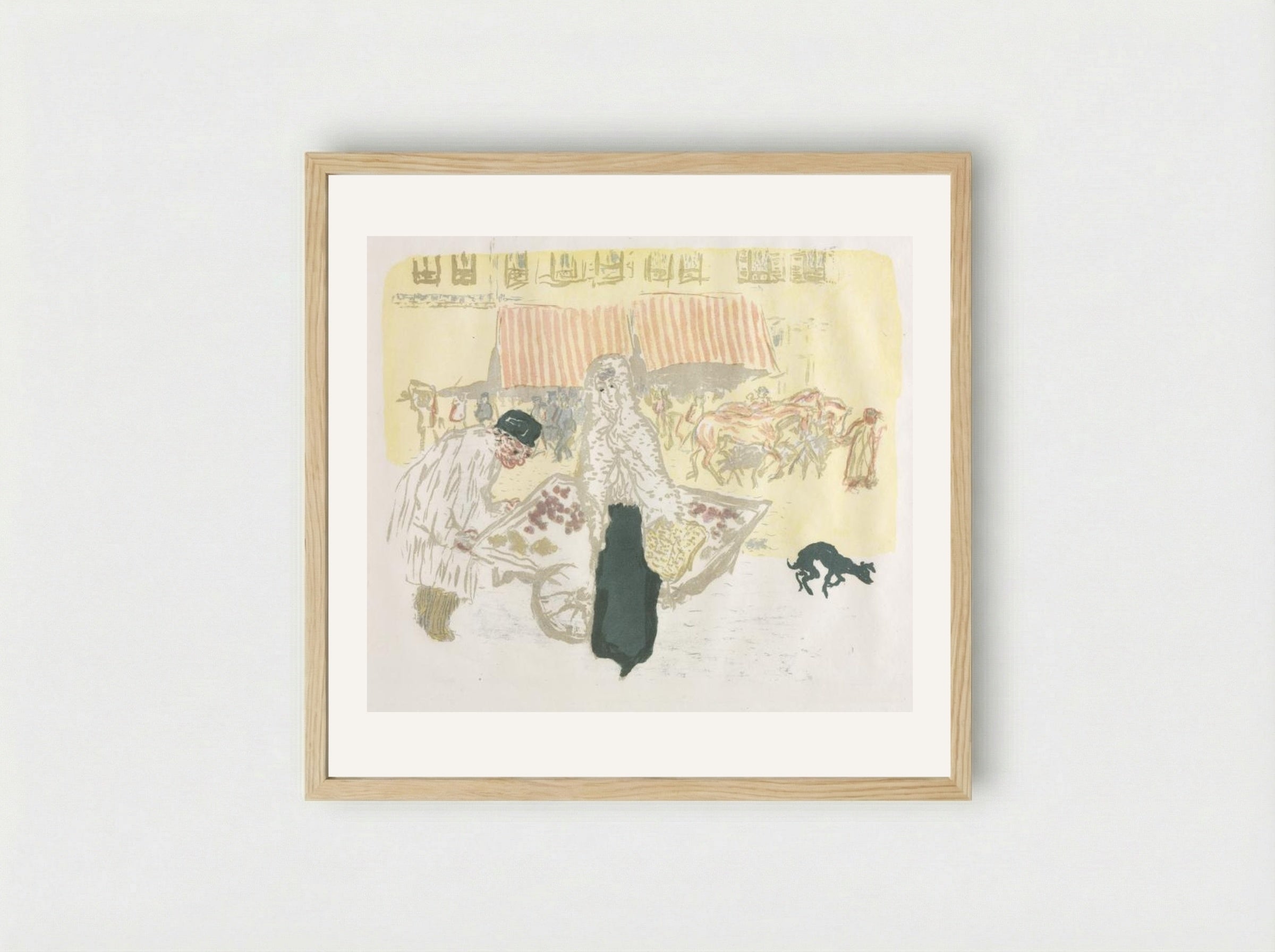 The Costermonger - Pierre Bonnard - Framed Print Wood