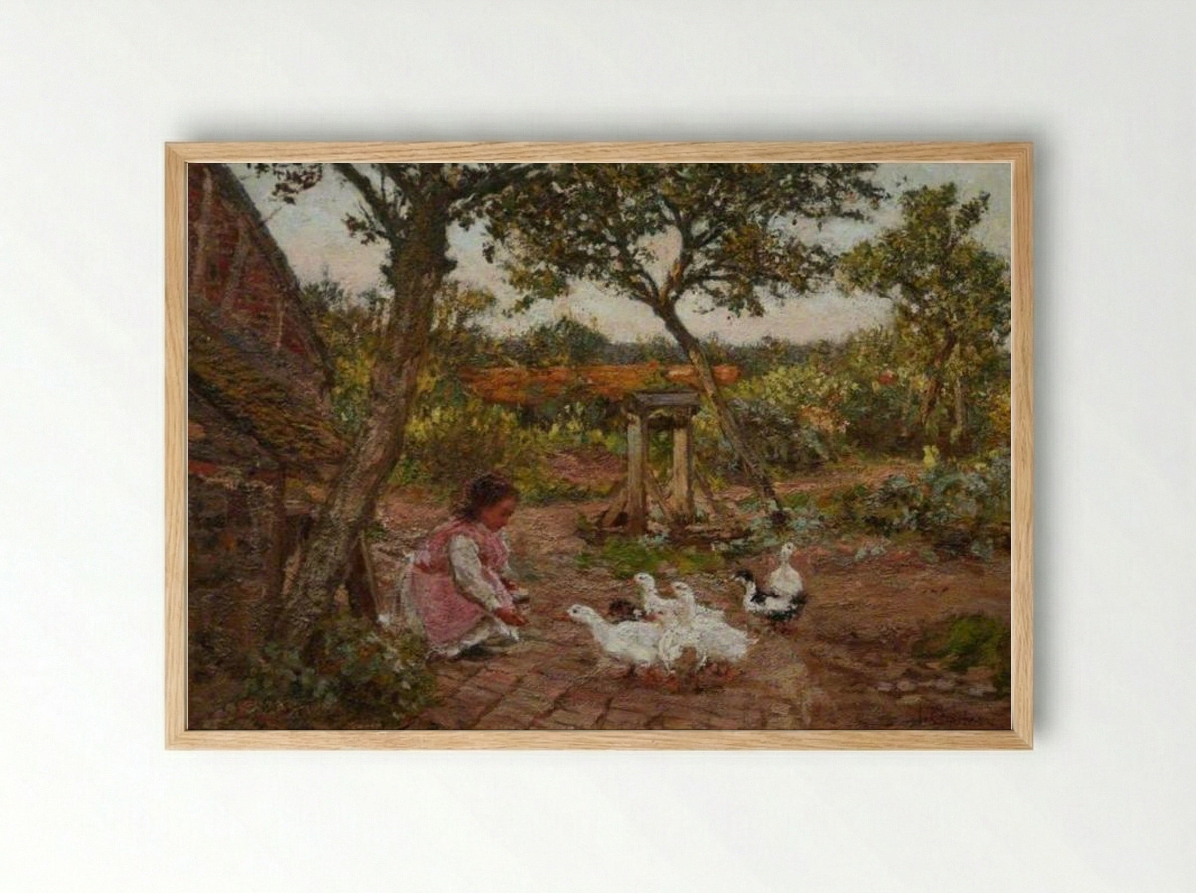 The Cottage - James Charles - Framed Print Wood