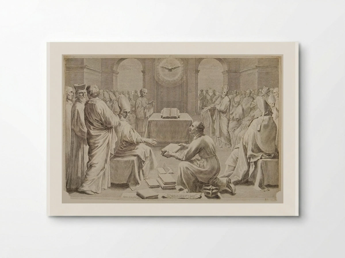 The Council of Ephesus - Claude Mellan - Poster