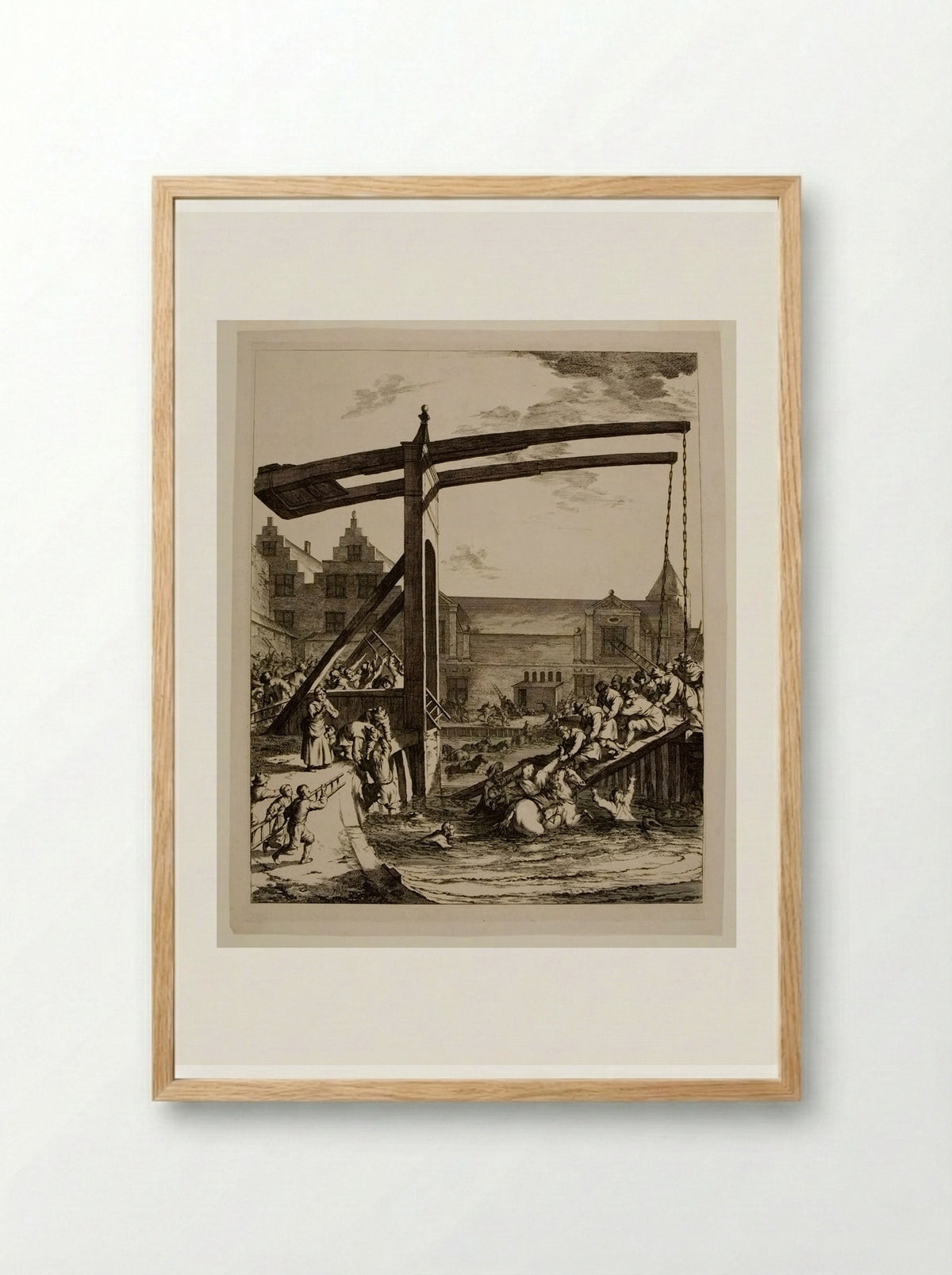 The Count Saved - Johannes Visscher - Framed Print Wood