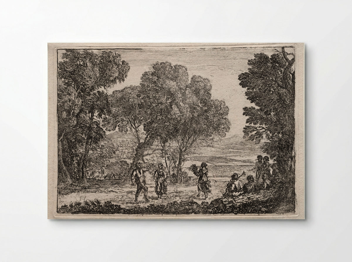 The Country Dance (small plate) - Claude Lorrain - Poster