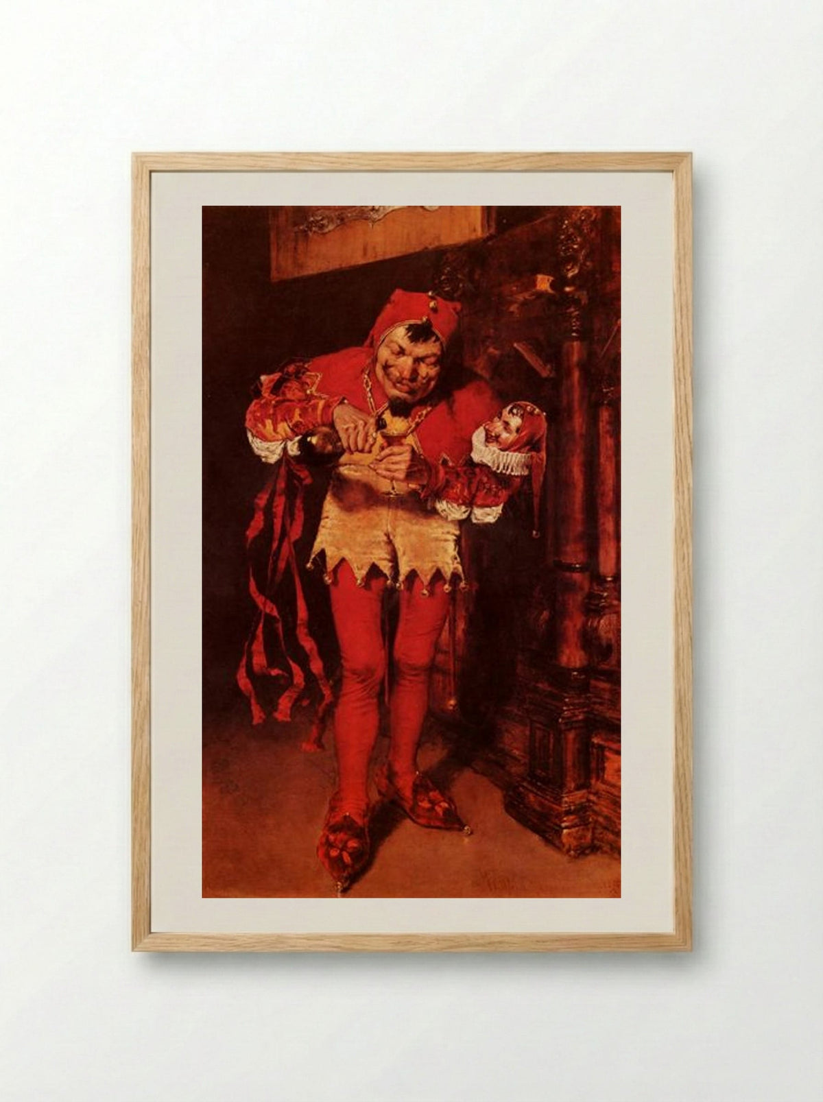 The Court Jester - William Merritt Chase - Framed Print Wood