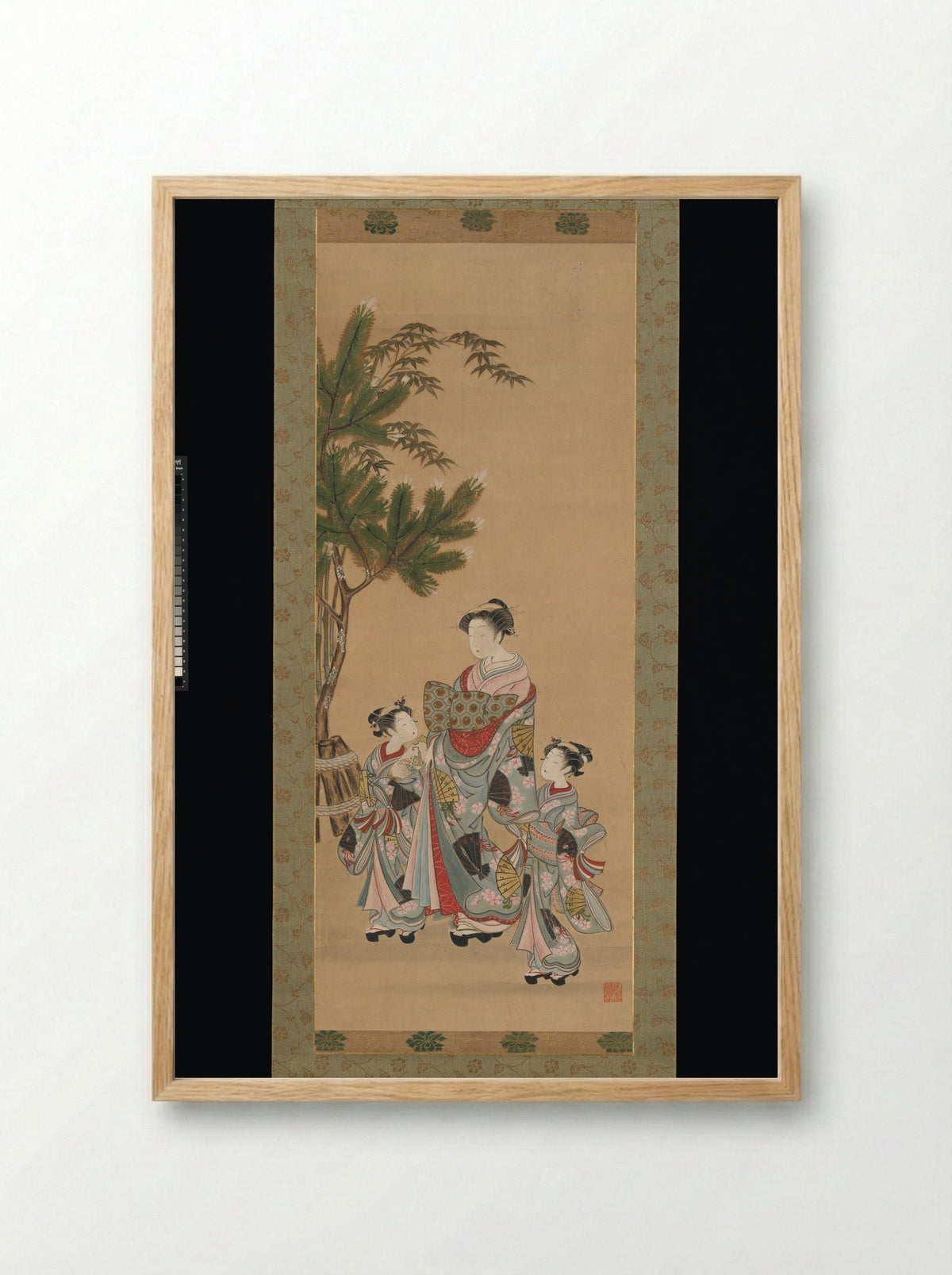 The Courtesan Hitomachi of the Tsutaya Brothel - Isoda Koryūsai - Framed Print Wood