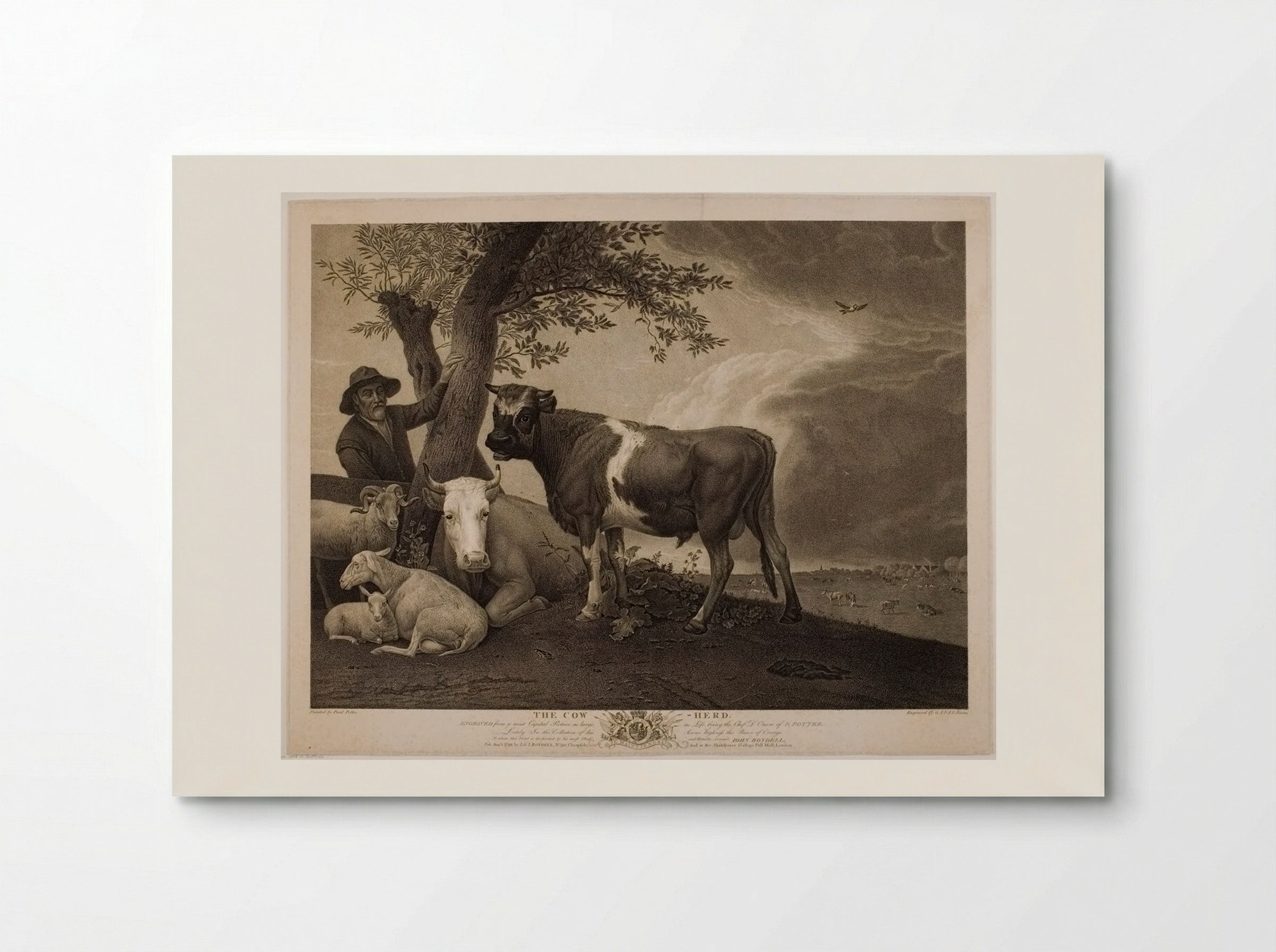 The Cowherd - Georg Sigmund Facius - Poster