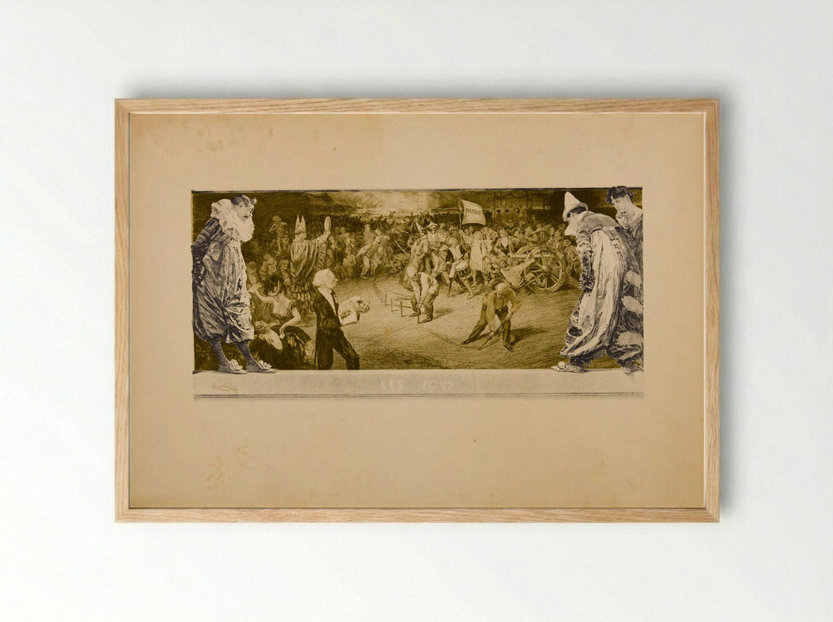 The Crazies - František Kupka - Framed Print Wood
