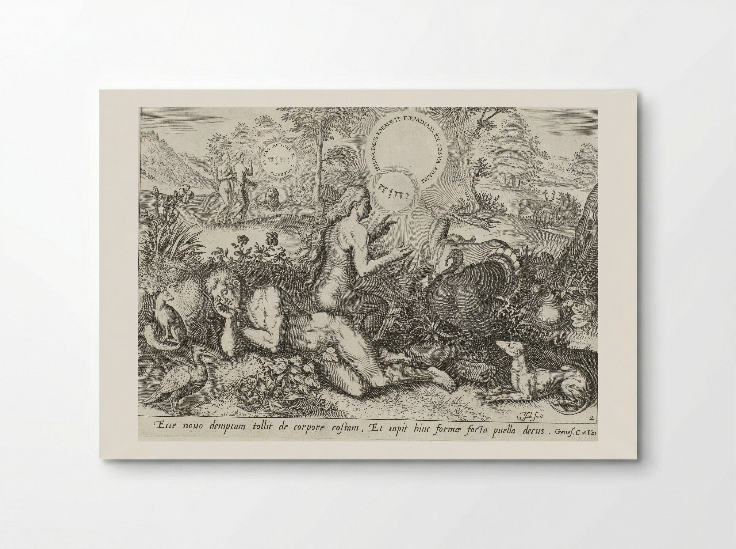 The Creation of Eve - Claes Jansz. Visscher (II) - Poster