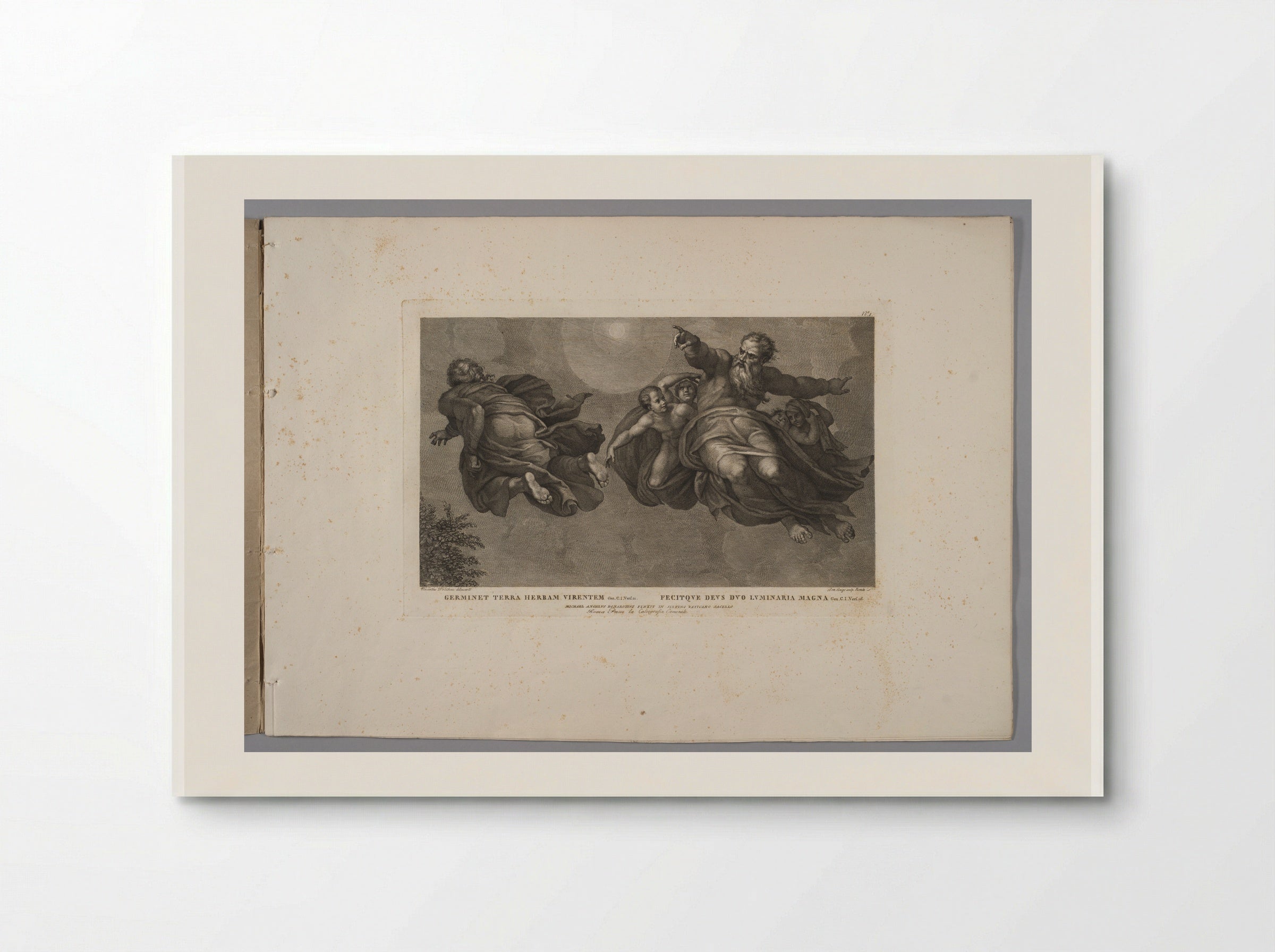 The Creation of the Sun, Moon, and Plants - Domenico Cunego - Poster