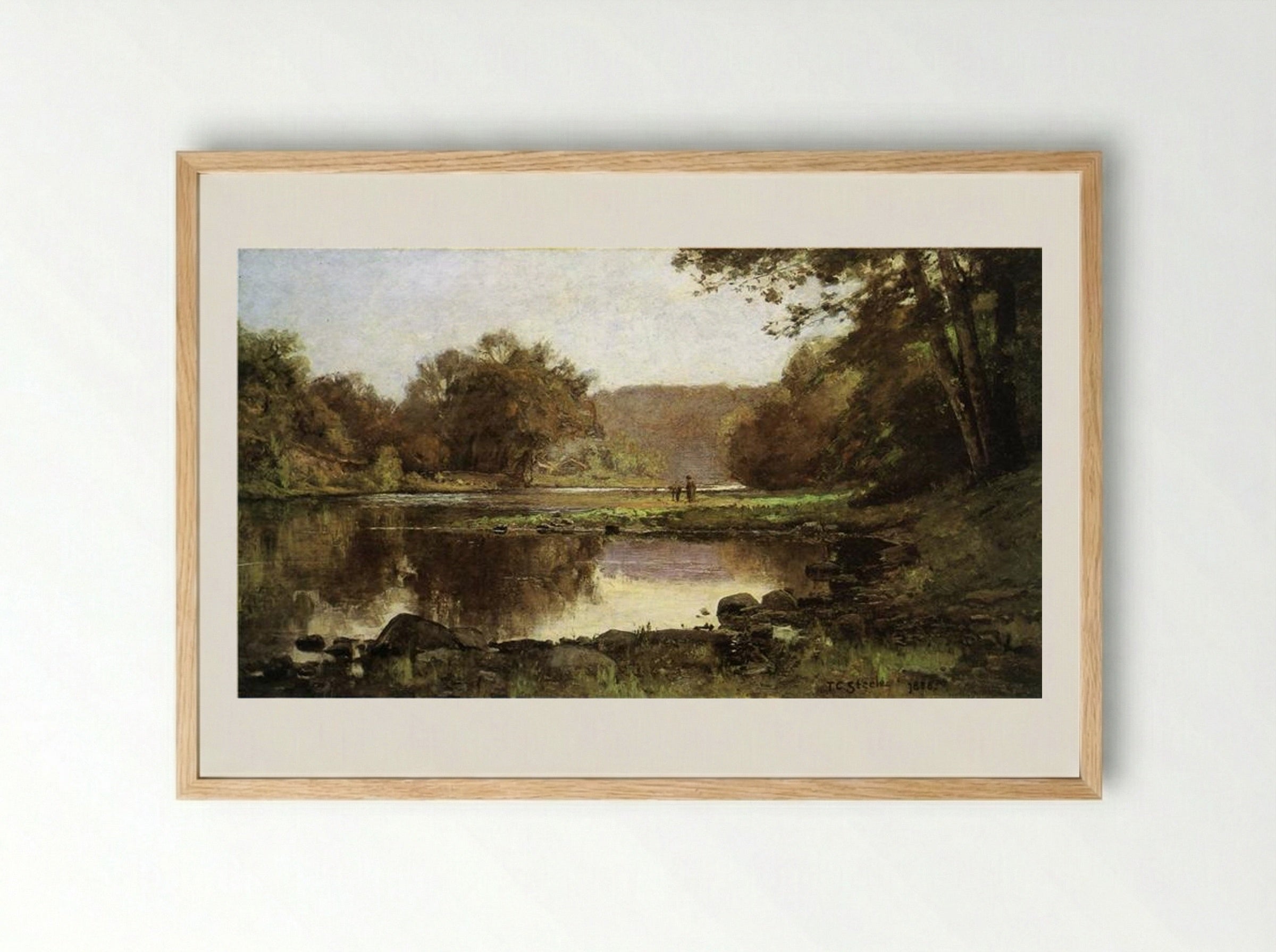 The Creek - T. C. Steele - Framed Print Wood