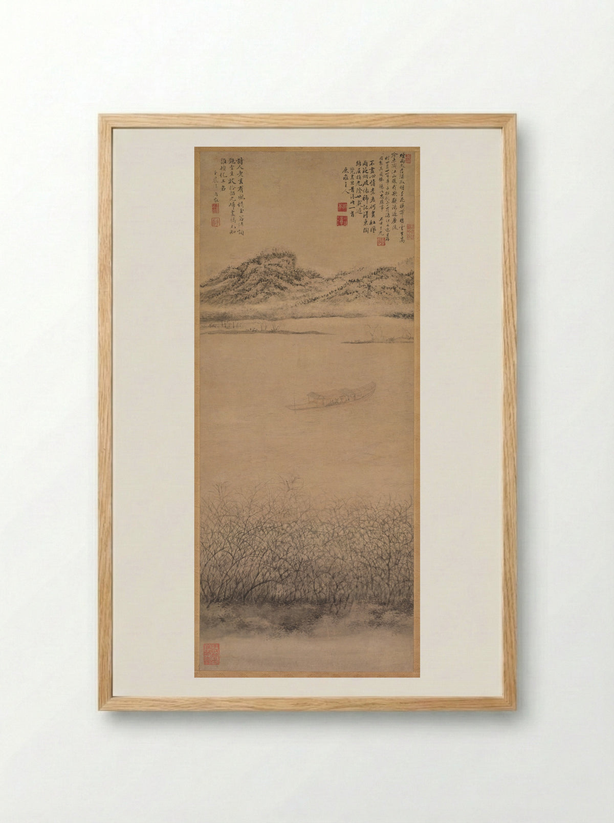 The Crossing of the Yangzi River - Shang Rui - Framed Print Wood
