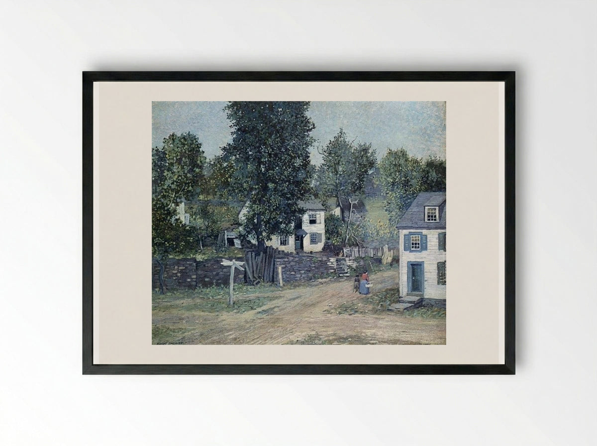 The Crossroads - Robert Spencer - Framed Print Black