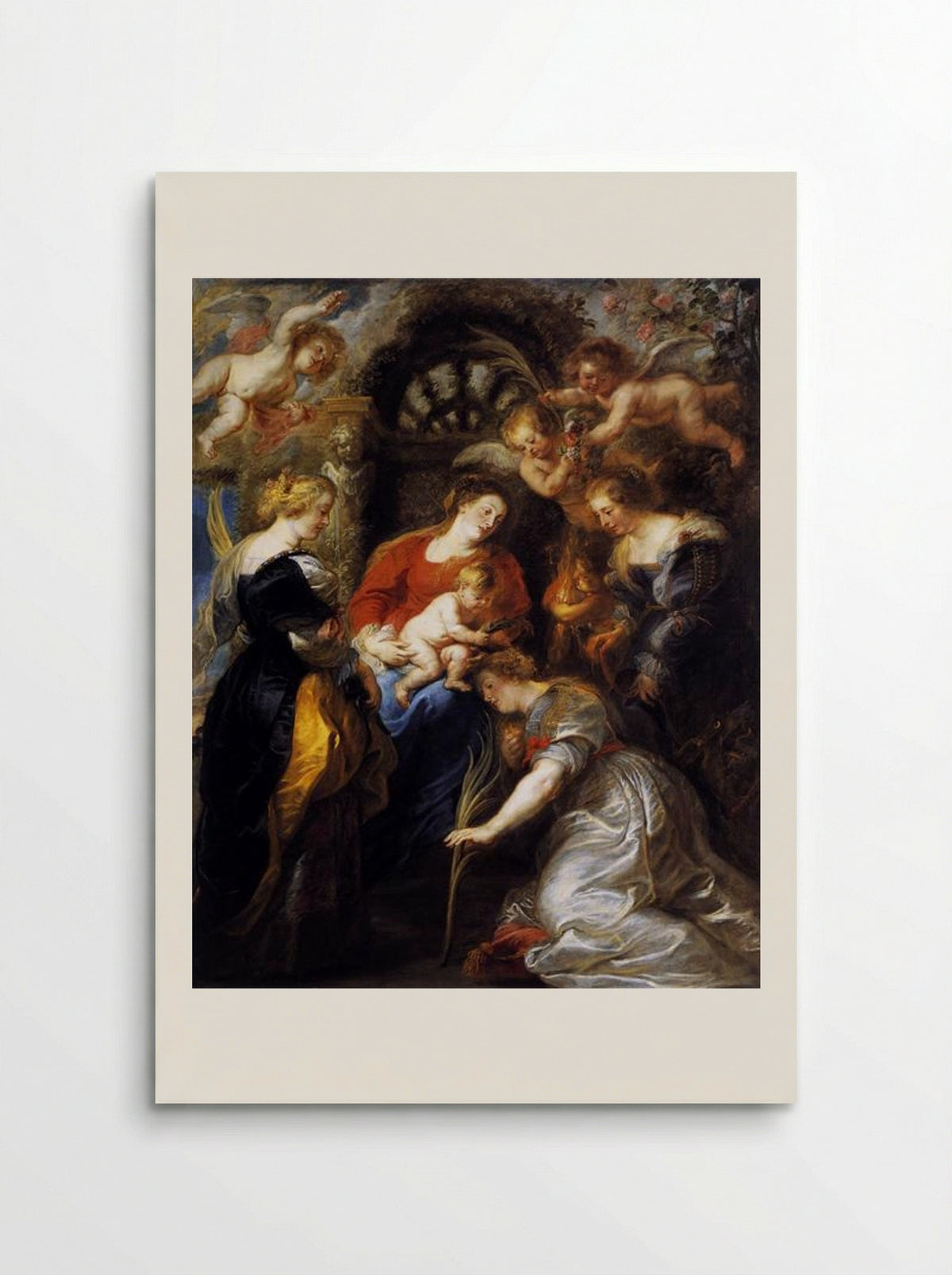The Crowning of St. Catherine - Peter Paul Rubens - Poster