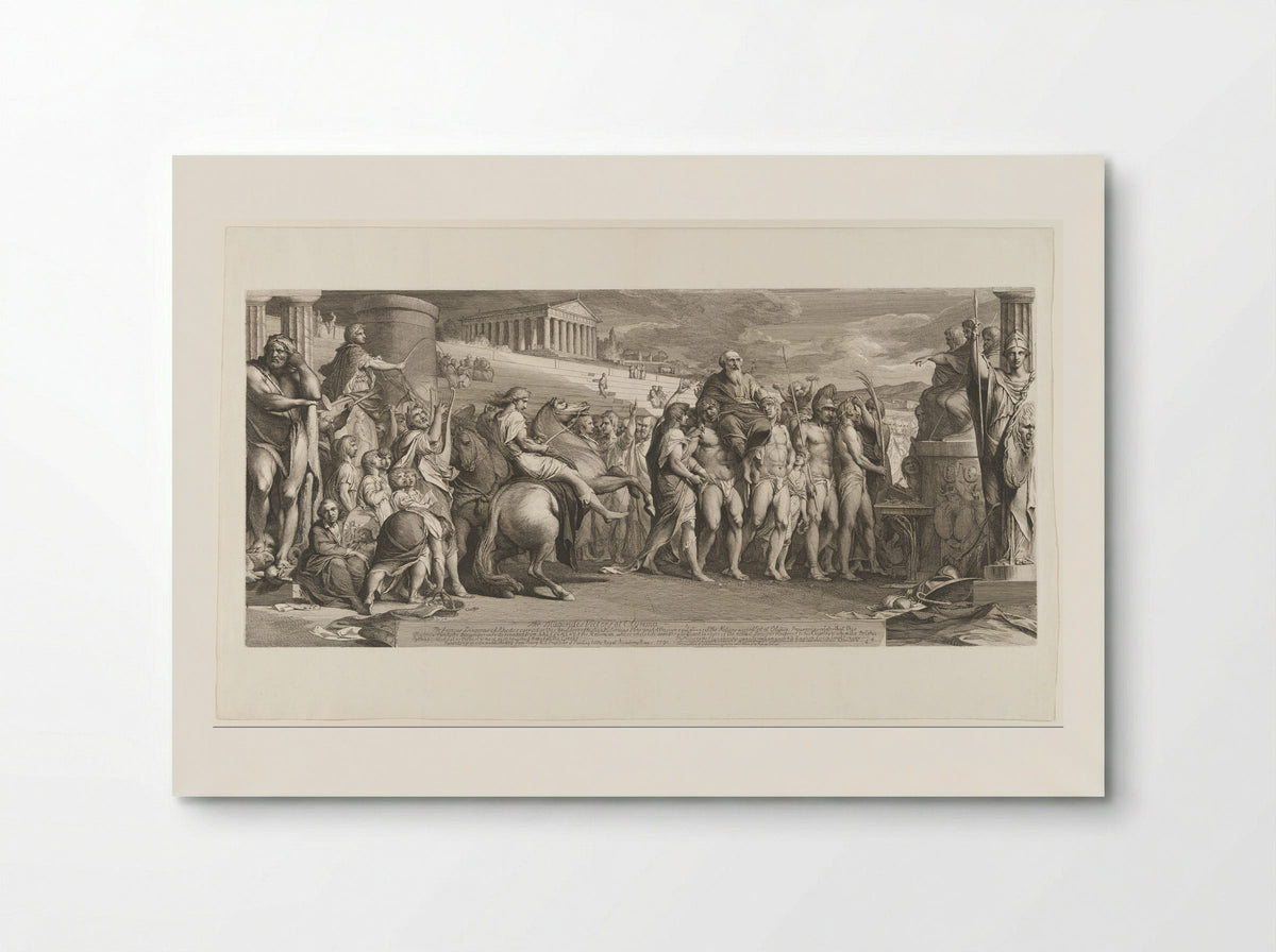 The Crowning of the Victors at Olympia - James Barry - Poster