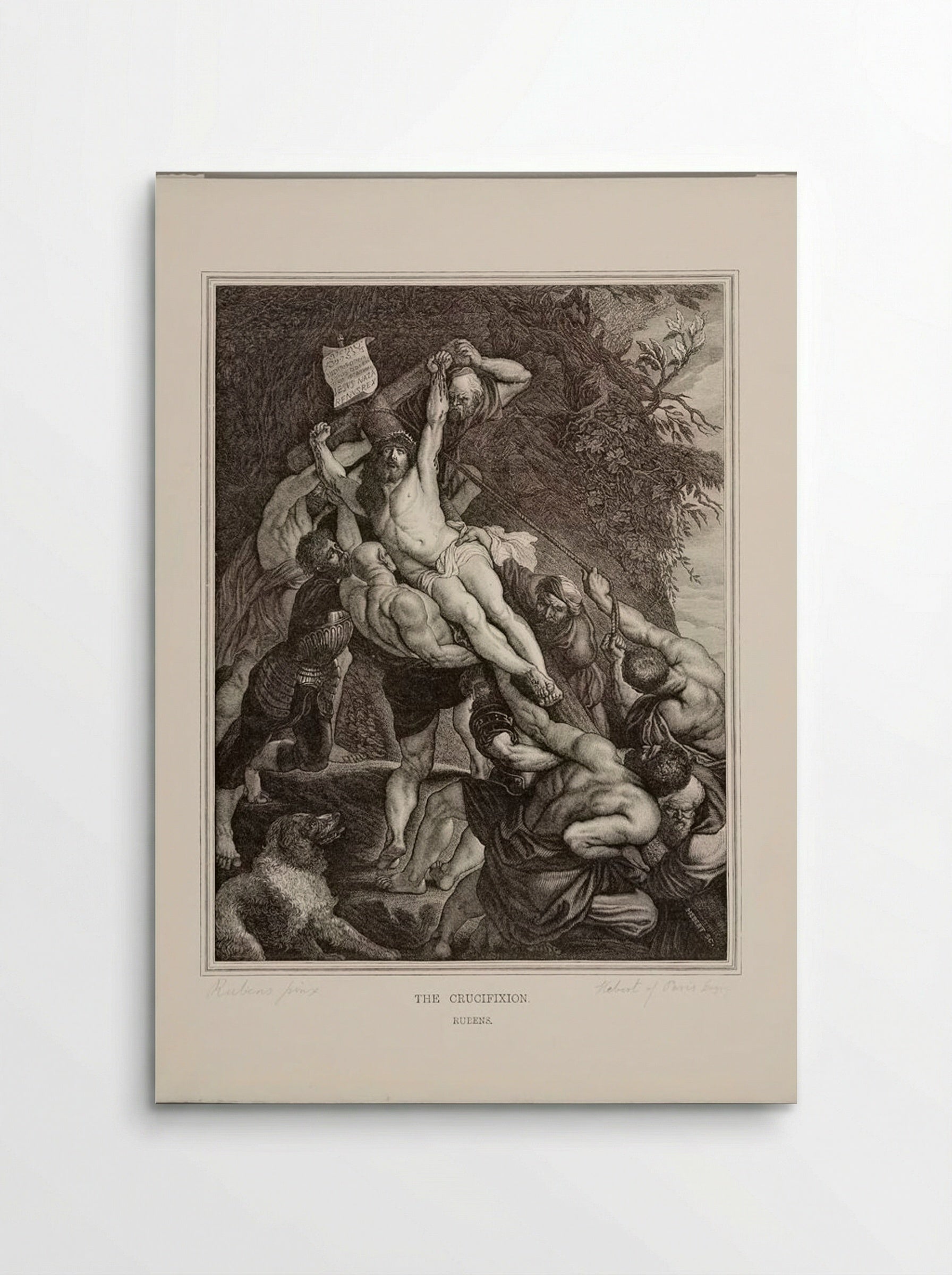 The Crucifixion (After Peter Paul Rubens) - J. Hebert - Poster