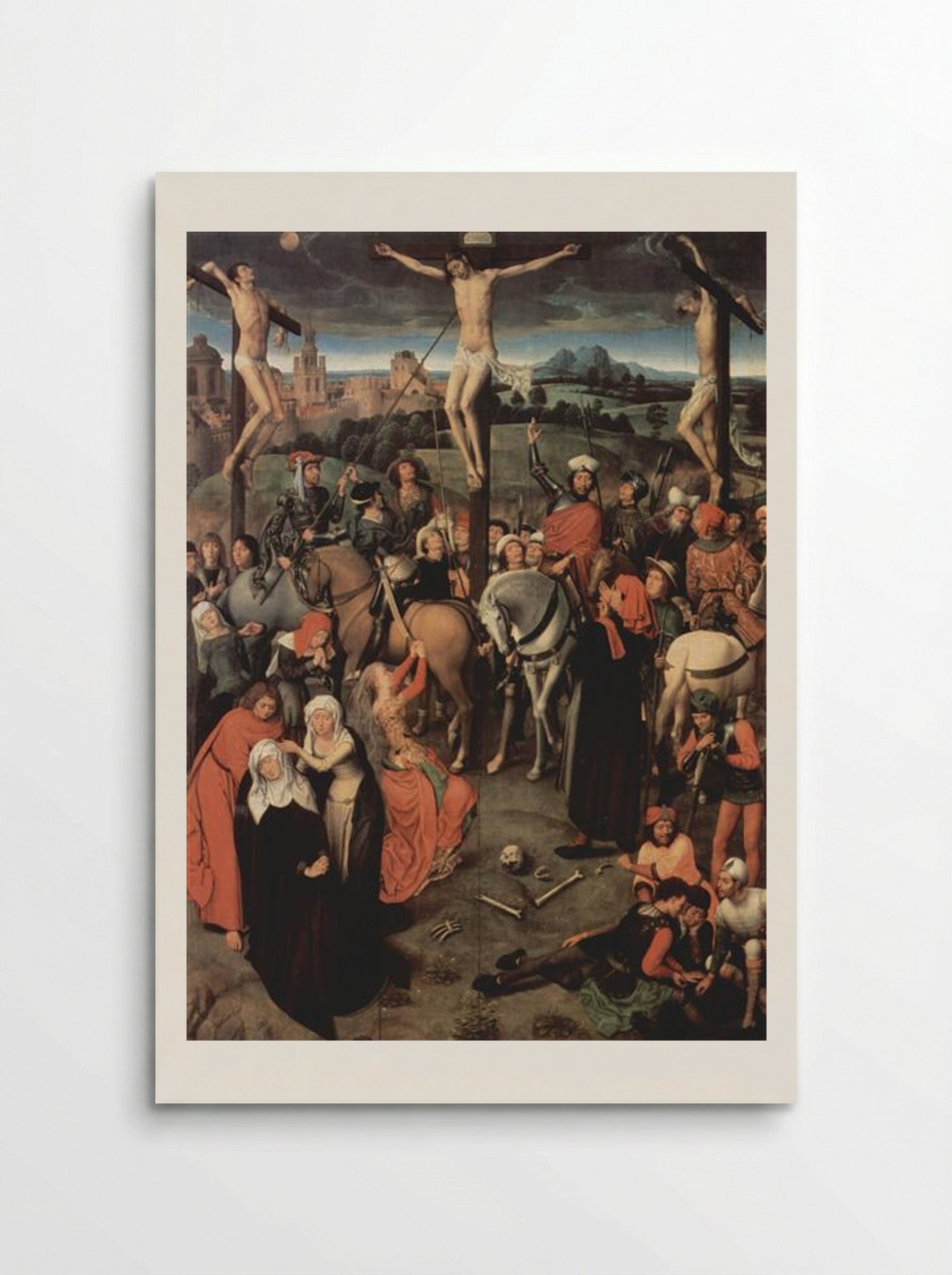 The Crucifixion (Greverade Triptych) - Hans Memling - Poster