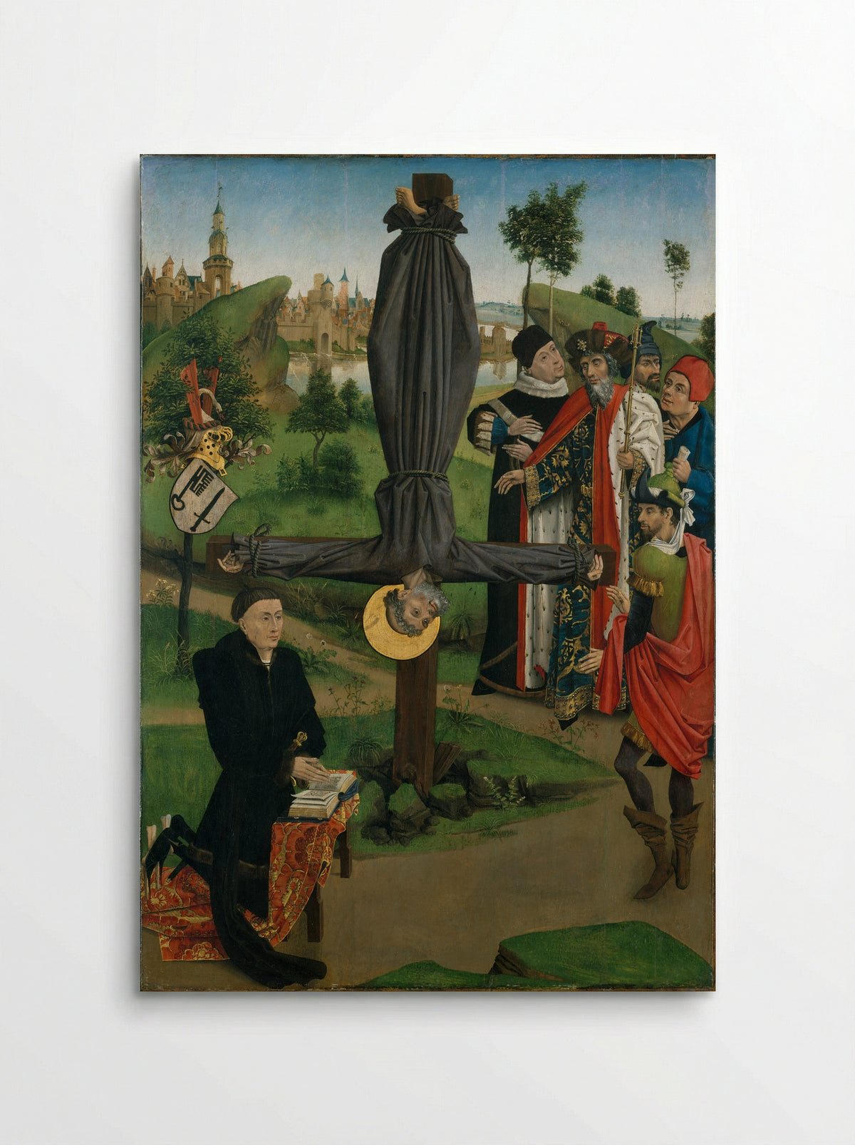 The Crucifixion of Saint Peter with a Donor - Northern French Painter - Poster
