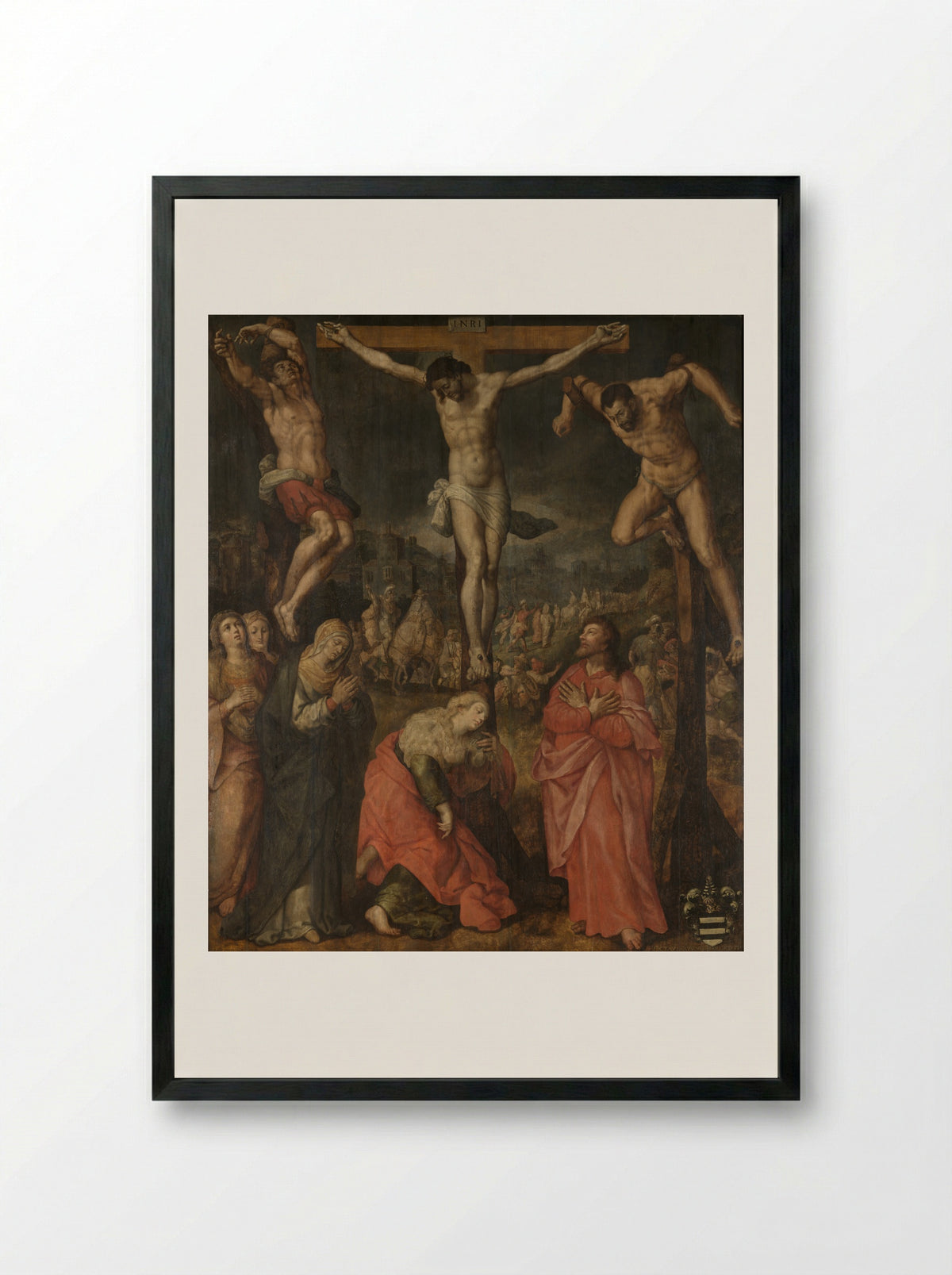 The Crucifixion - Jan Snellinck (I) - Framed Print Black