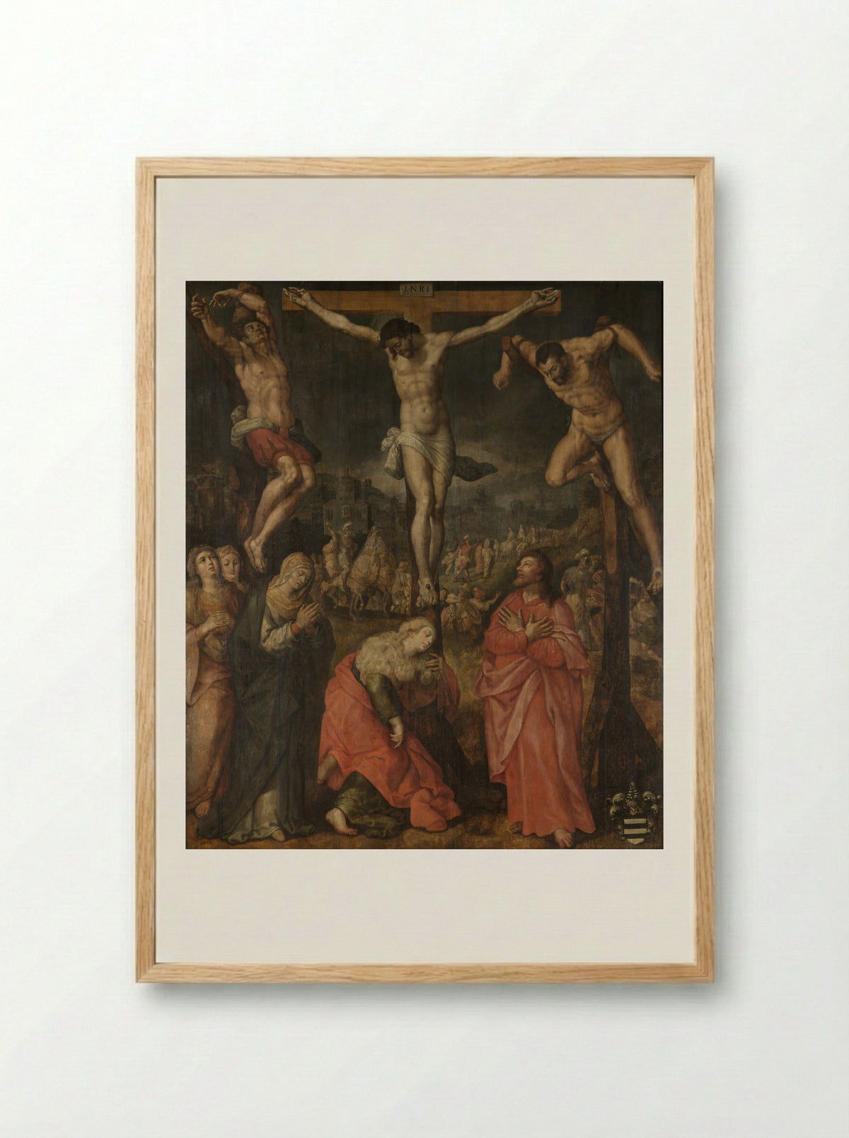 The Crucifixion - Jan Snellinck (I) - Framed Print Wood
