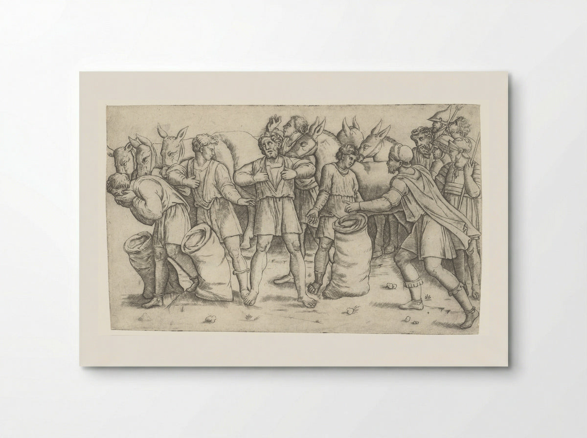 The Cup of Joseph Found in Benjamin's Sack - Giovanni Antonio da Brescia - Poster