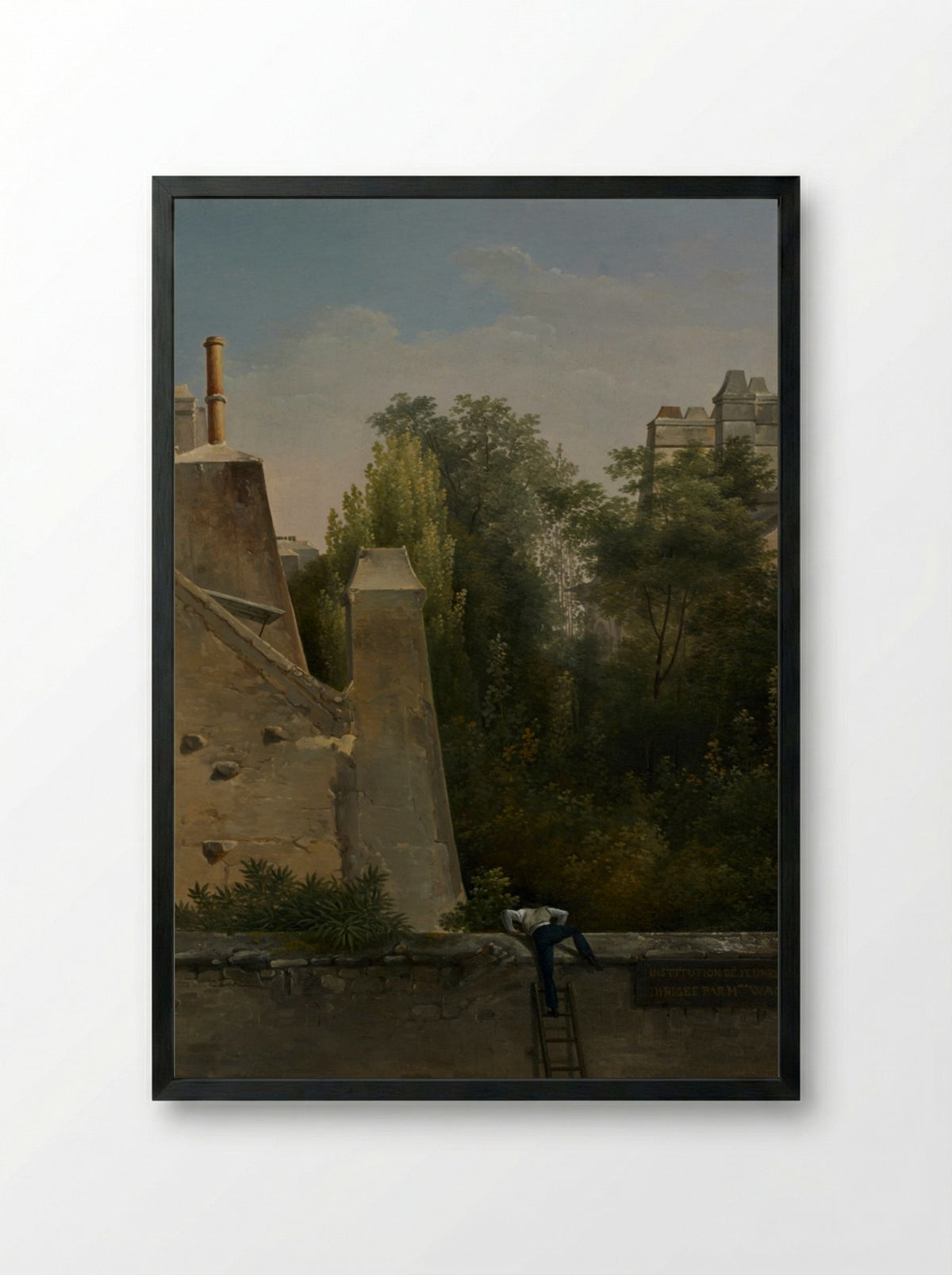 The Curious One - Antoine Pierre Mongin - Framed Print Black