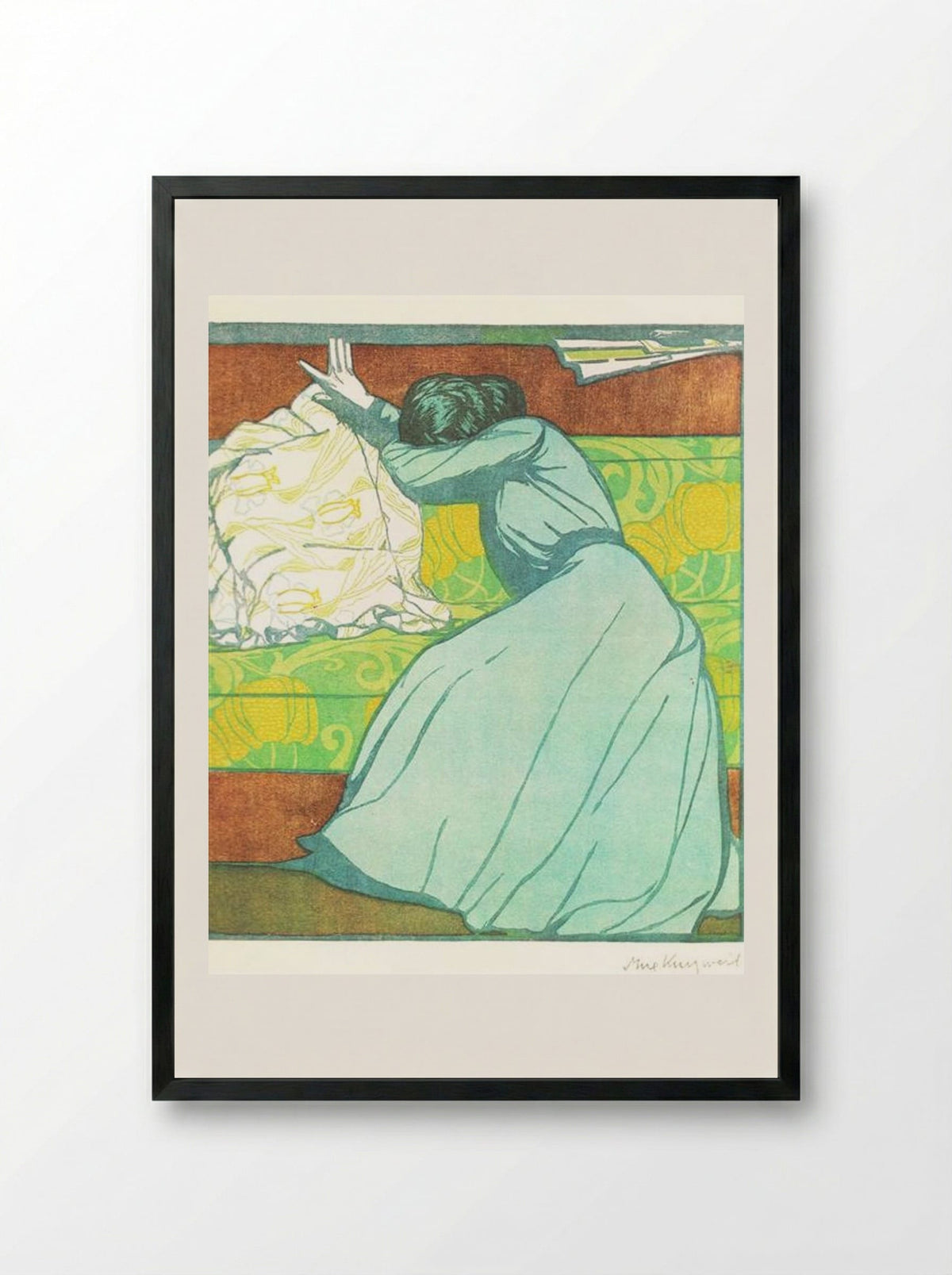 The Cushion - Max Kurzweil - Framed Print Black