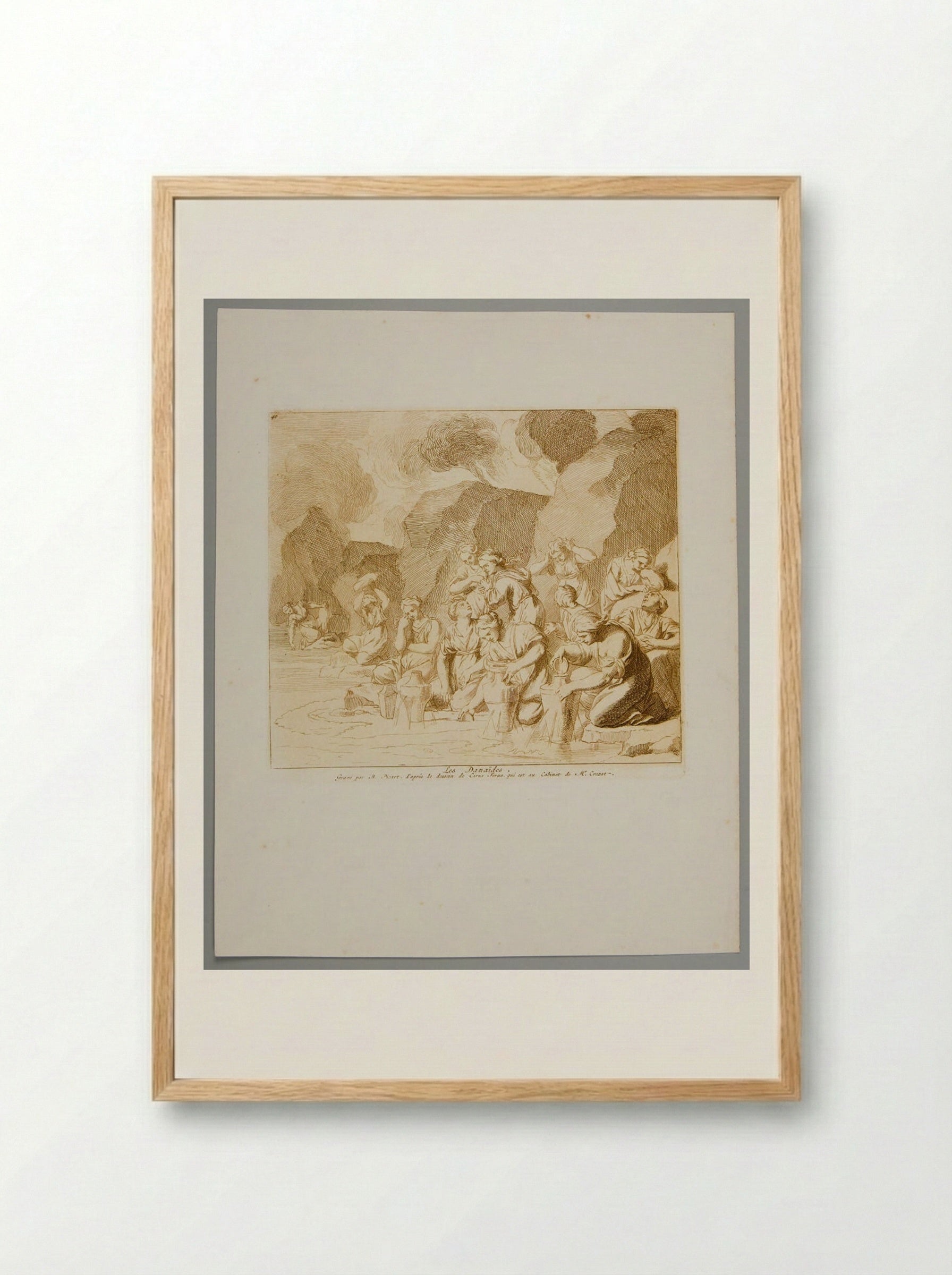 The Danaïdes - Bernard Picart - Framed Print Wood