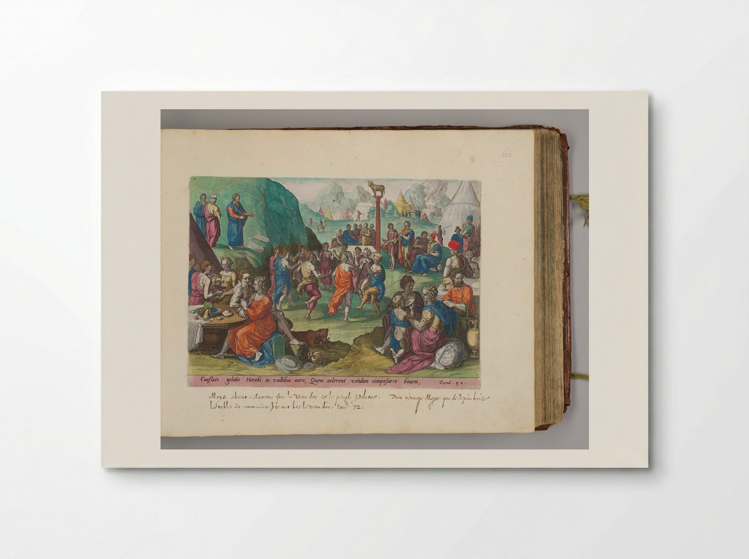 The Dance Around the Golden Calf - Johann Sadeler I - Poster