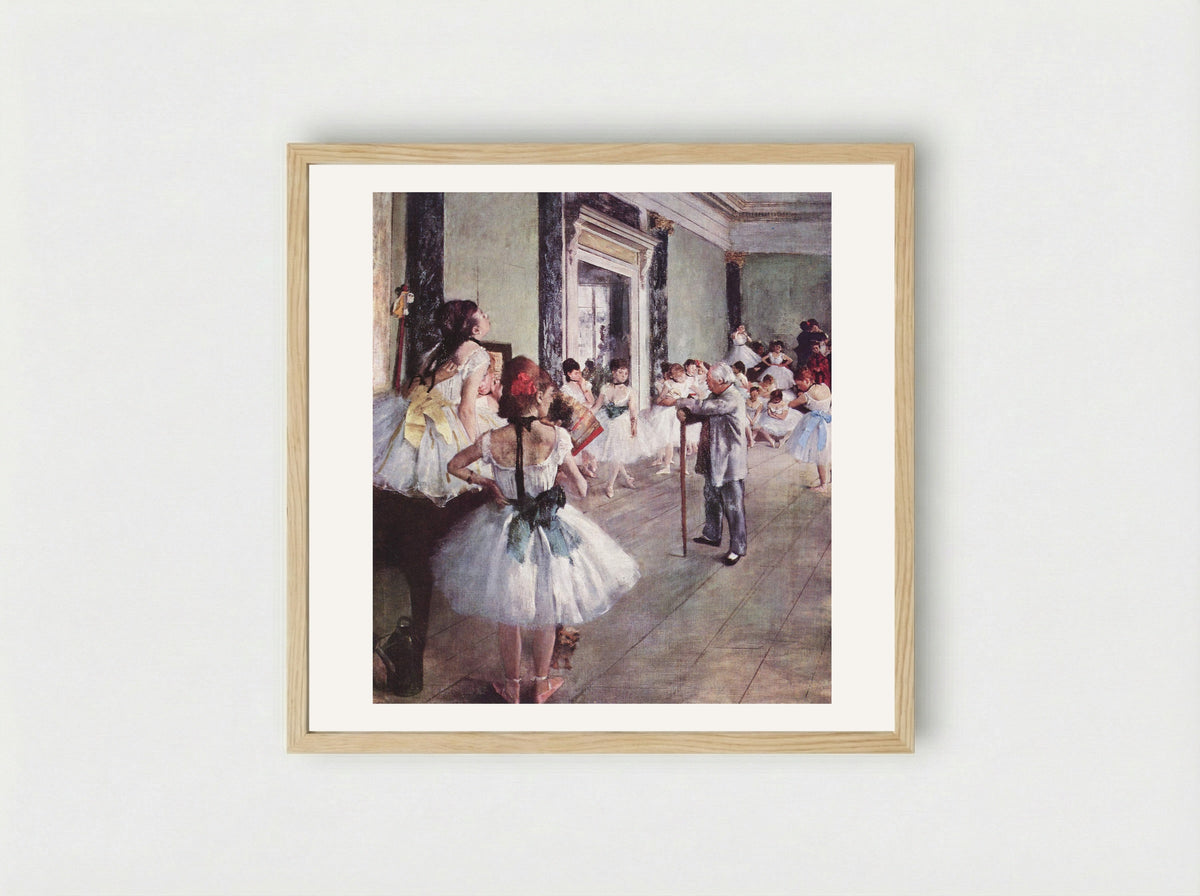 The Dance Class - Hilaire-Germain-Edgar Degas - Framed Print Wood