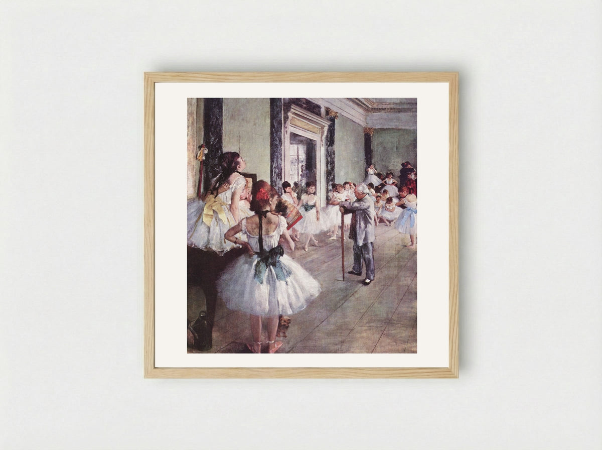 The Dance Class - Hilaire-Germain-Edgar Degas - Framed Print Wood