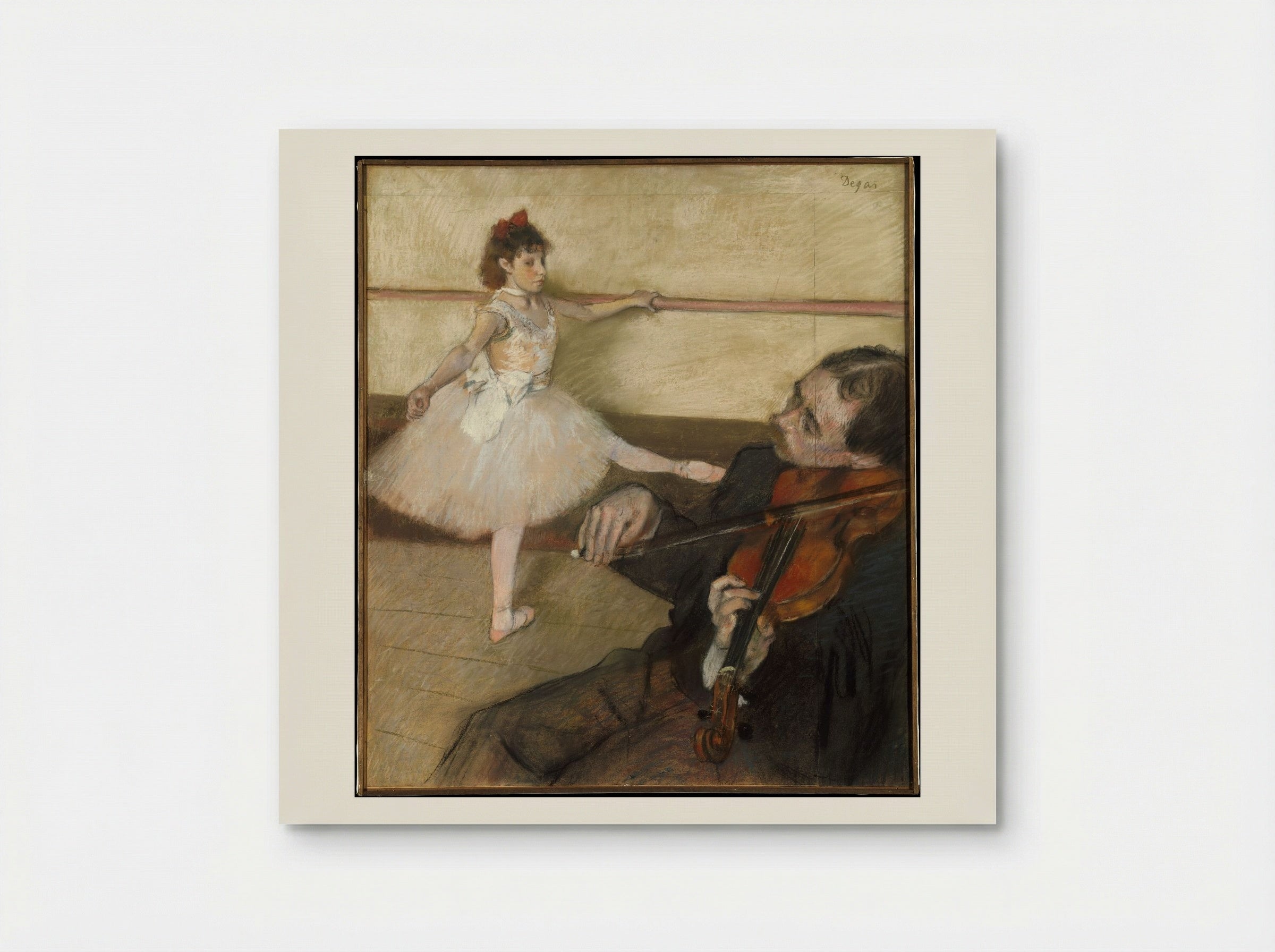 The Dance Lesson - Edgar Degas - Poster