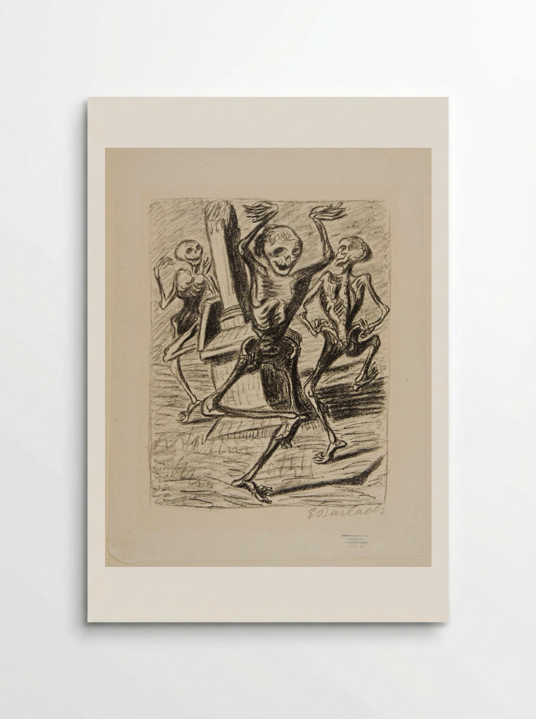 The Dance of the Dead 2: Three Dancing Skeletons - Ernst Barlach - Poster