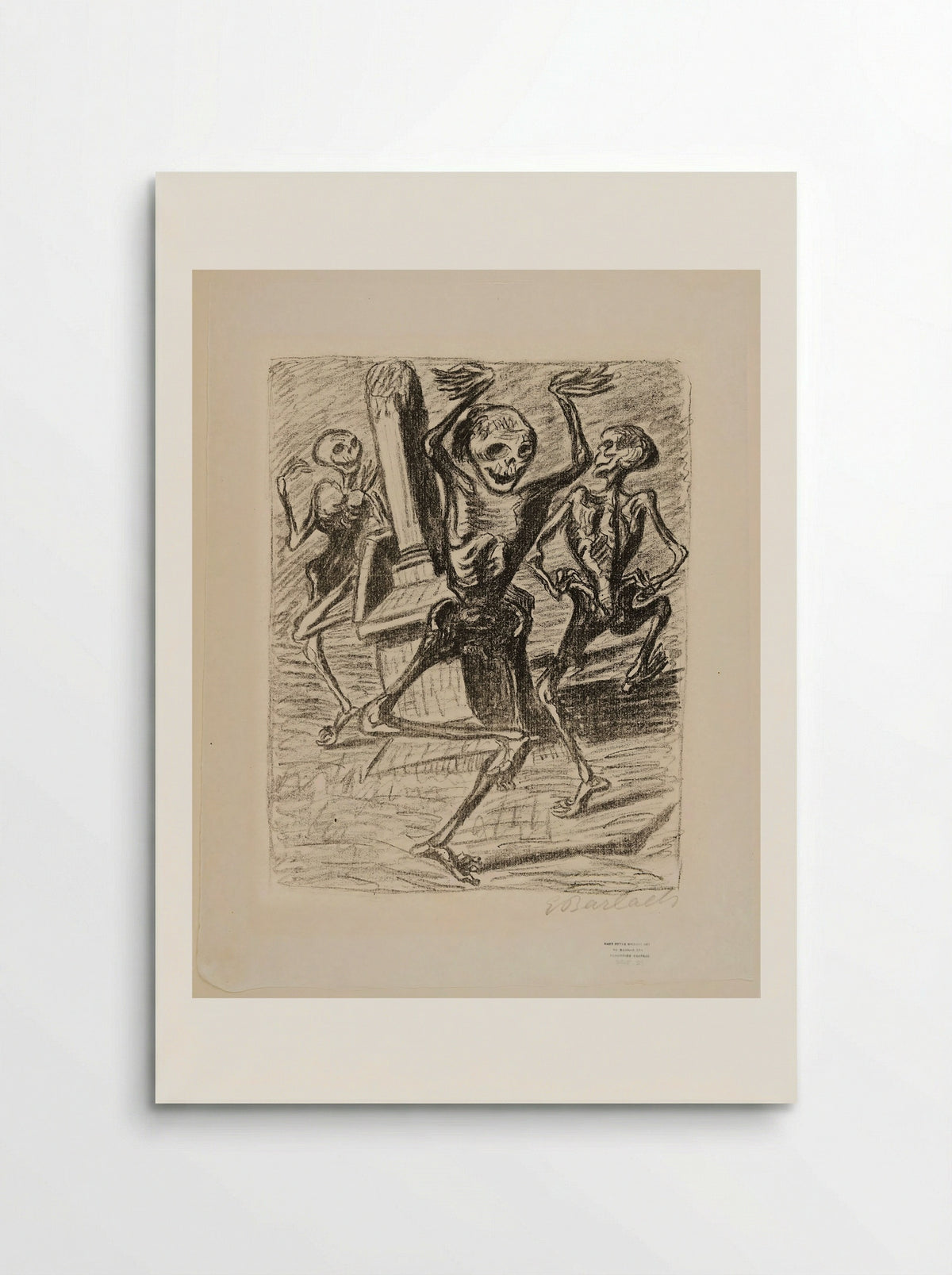 The Dance of the Dead 2: Three Dancing Skeletons - Ernst Barlach - Poster