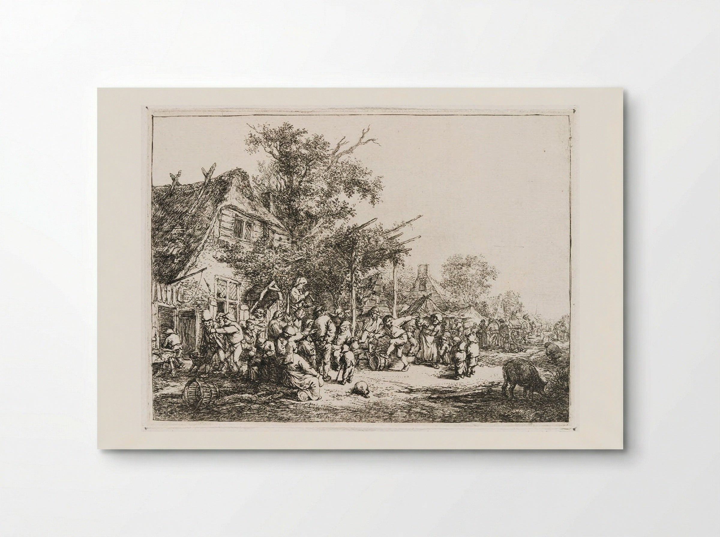 The Dance under the Trellis - Adriaen van Ostade - Poster