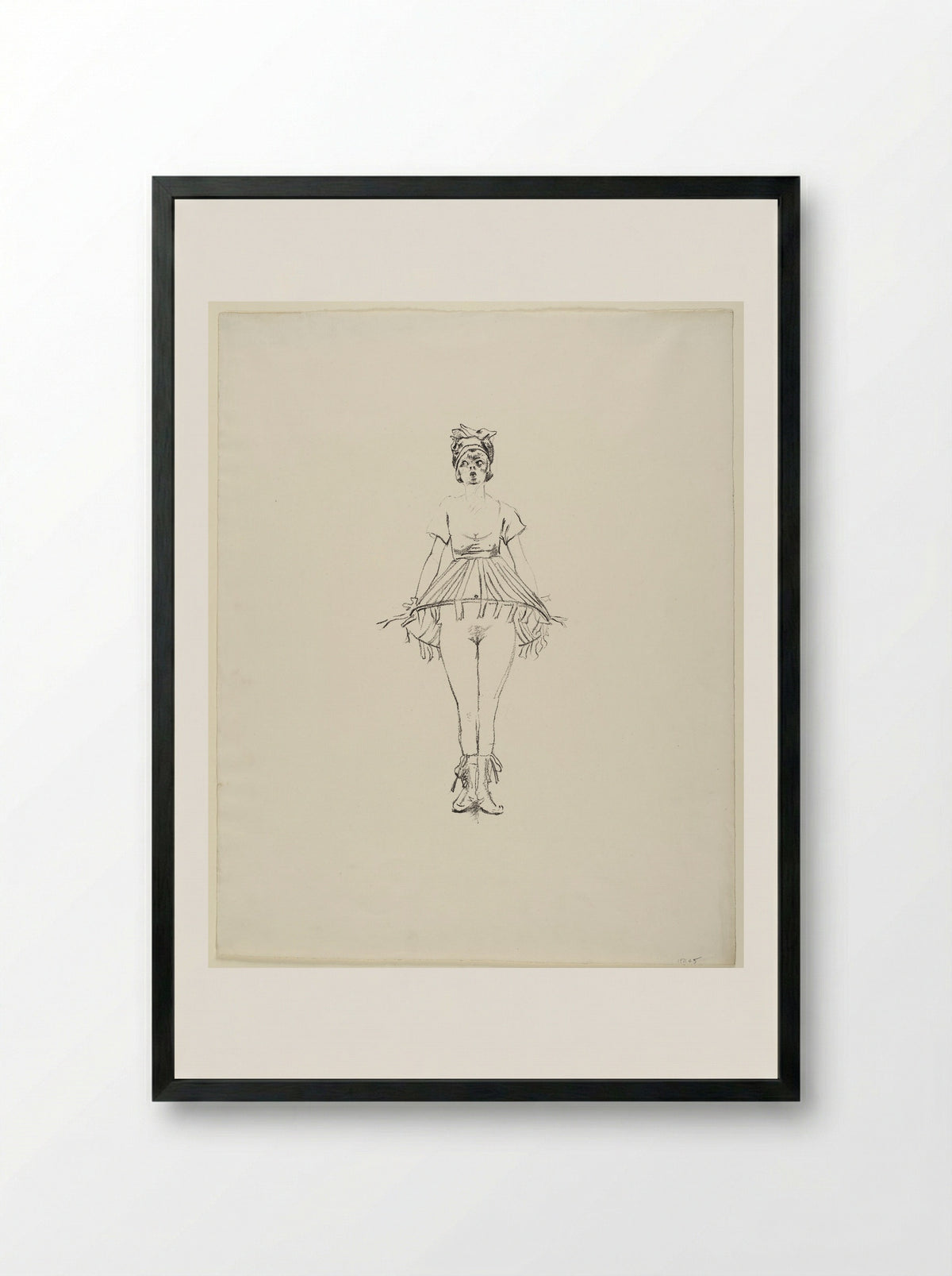 The Dancer Anita Berber - Charlotte Berend-Corinth - Framed Print Black
