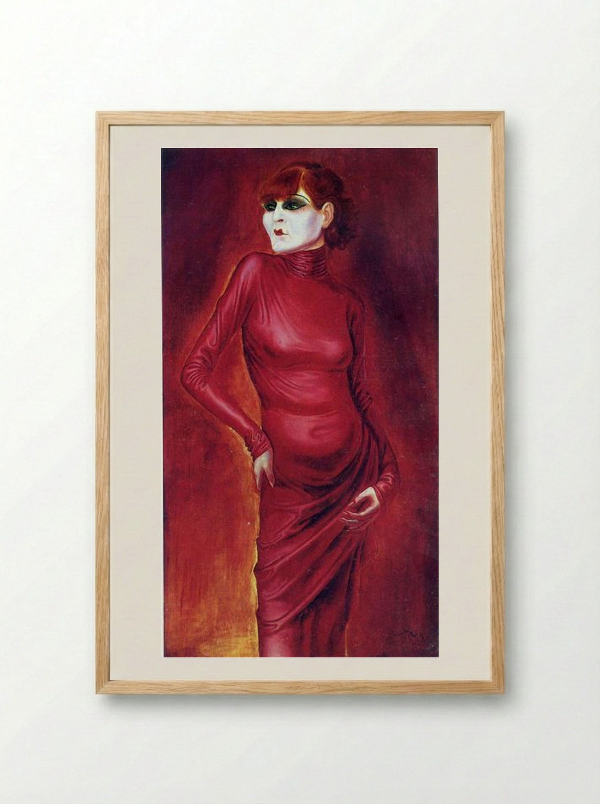 The Dancer Anita Berber - Otto Dix - Framed Print Wood