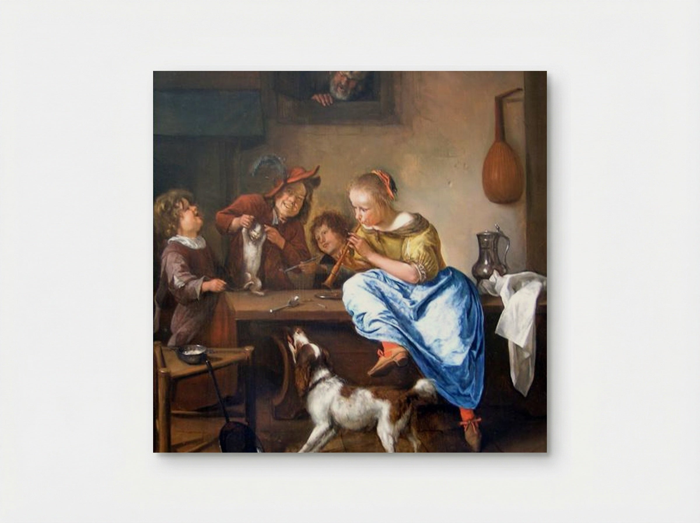 The Dancing Lesson - Jan Steen - Poster