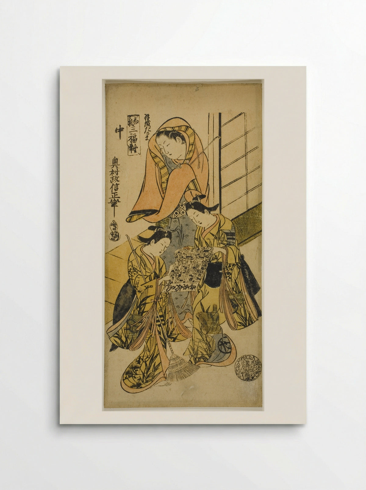 The Daruma Overcoat - Okumura Masanobu - Poster