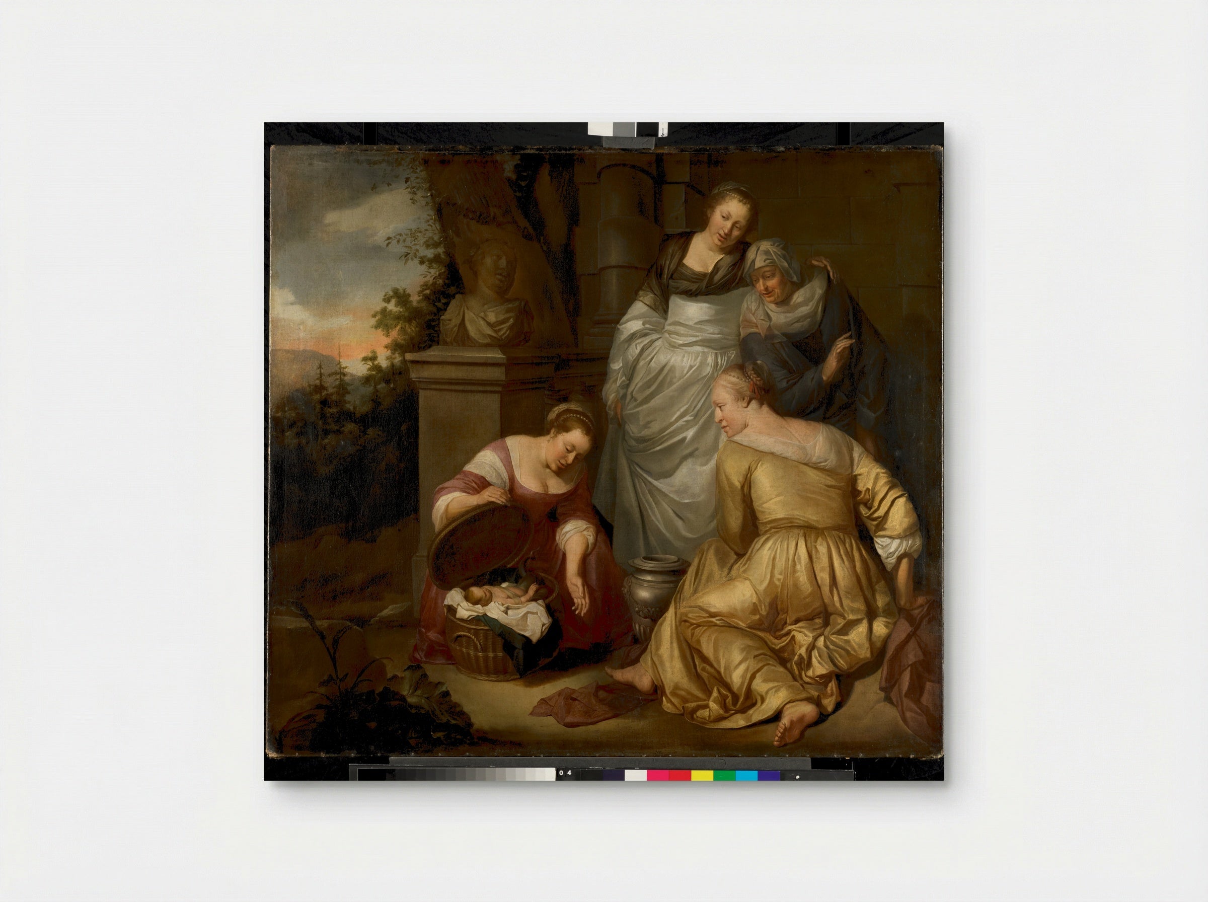 The Daughters of Cecrops Finding Erechthonius - Hendrick Heerschop - Poster