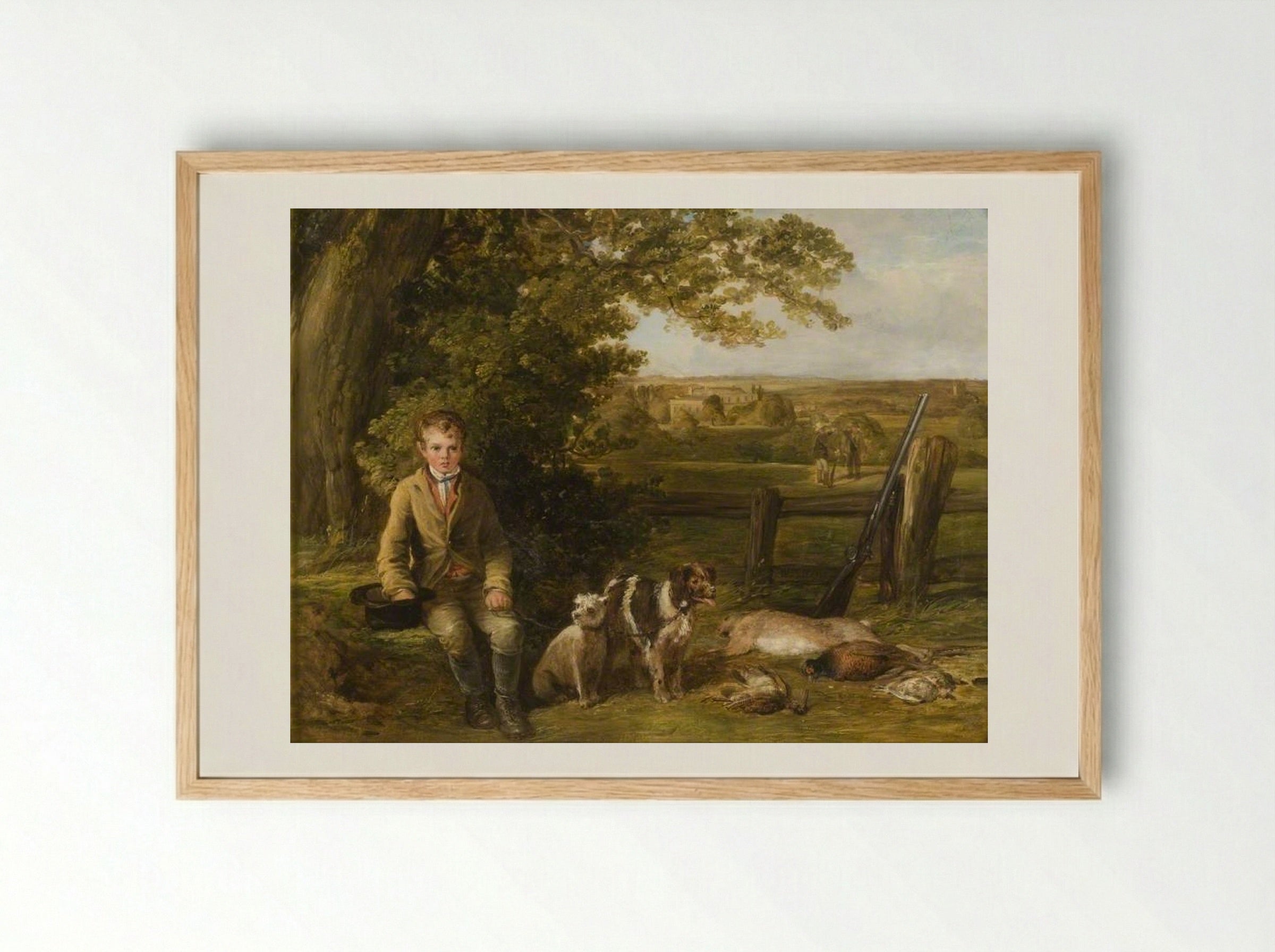 The Day's Bag - William Collins - Framed Print Wood