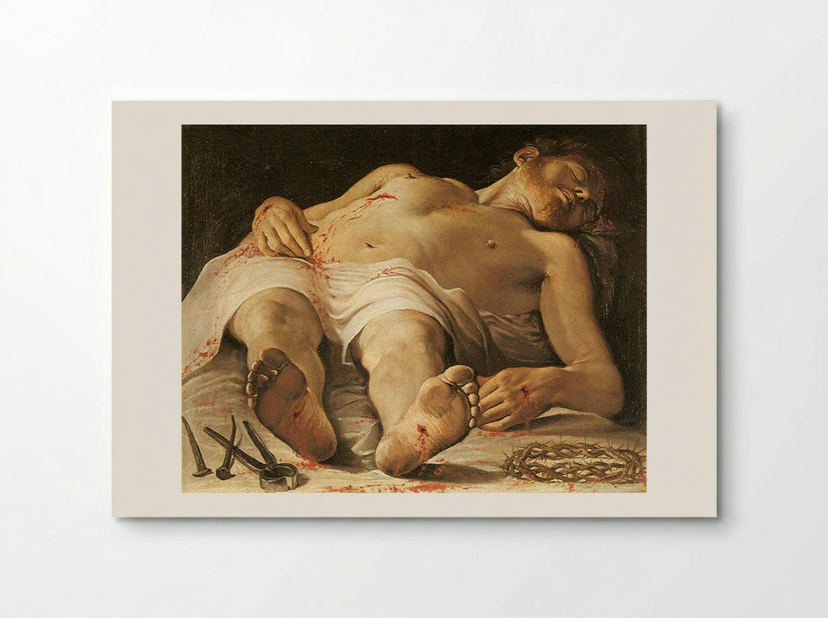 The Dead Christ Mourned - Annibale Carracci - Poster
