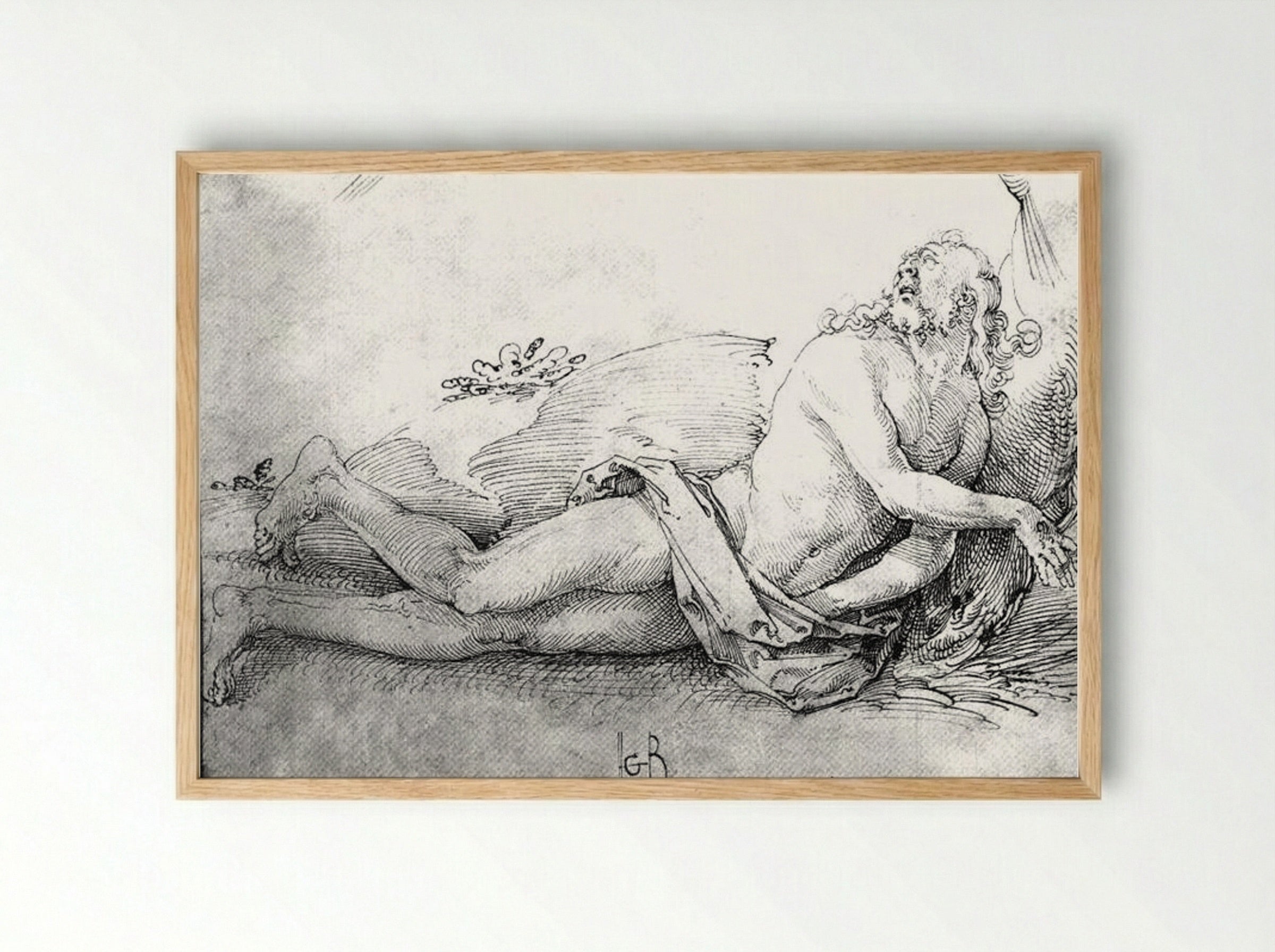 The Dead Christ - Hans Baldung - Framed Print Wood