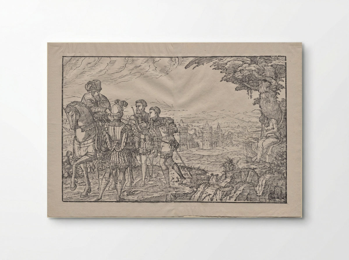 The Dead Father and His Three Sons - Melchior Lorck - Poster