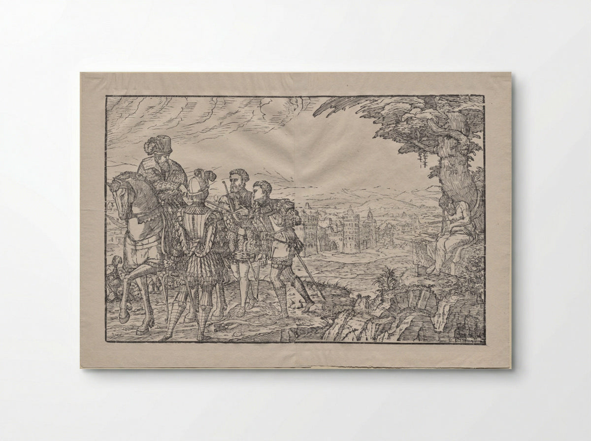 The Dead Father and His Three Sons - Melchior Lorck - Poster