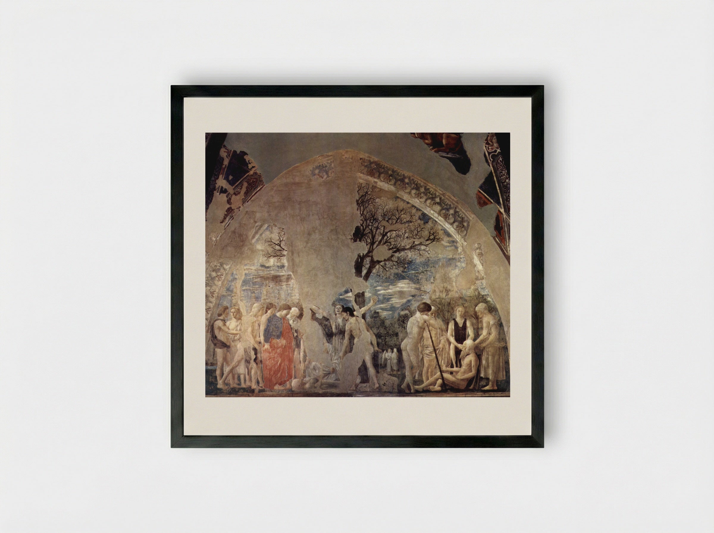The Death of Adam - Piero della Francesca - Framed Print Black