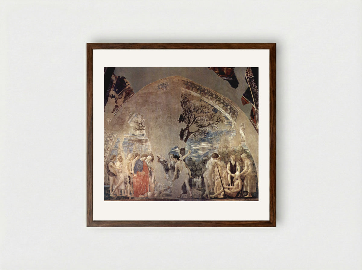 The Death of Adam - Piero della Francesca - Framed Print Dark Wood