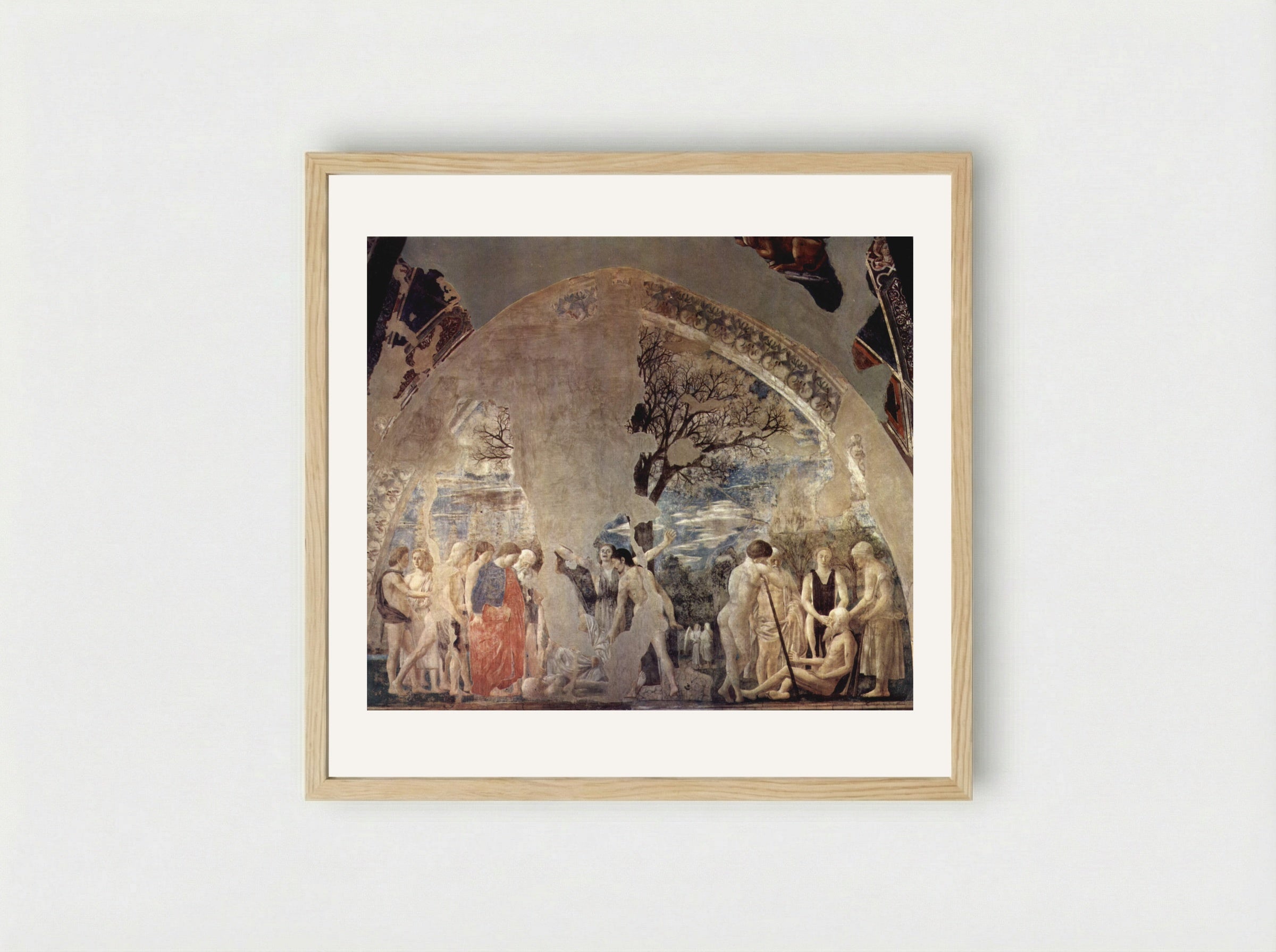 The Death of Adam - Piero della Francesca - Framed Print Wood