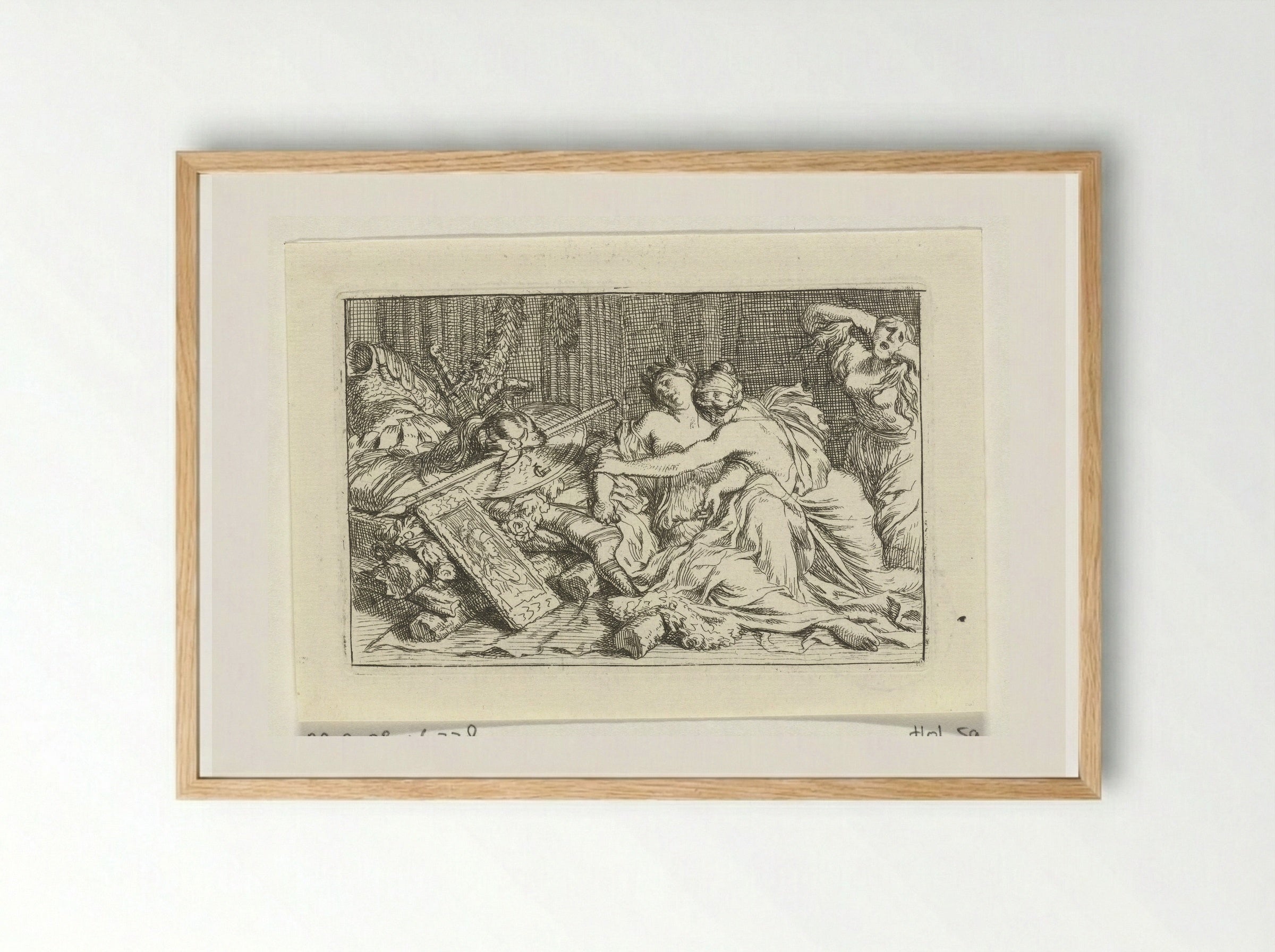 The Death of Dido - Gerard de Lairesse - Framed Print Wood