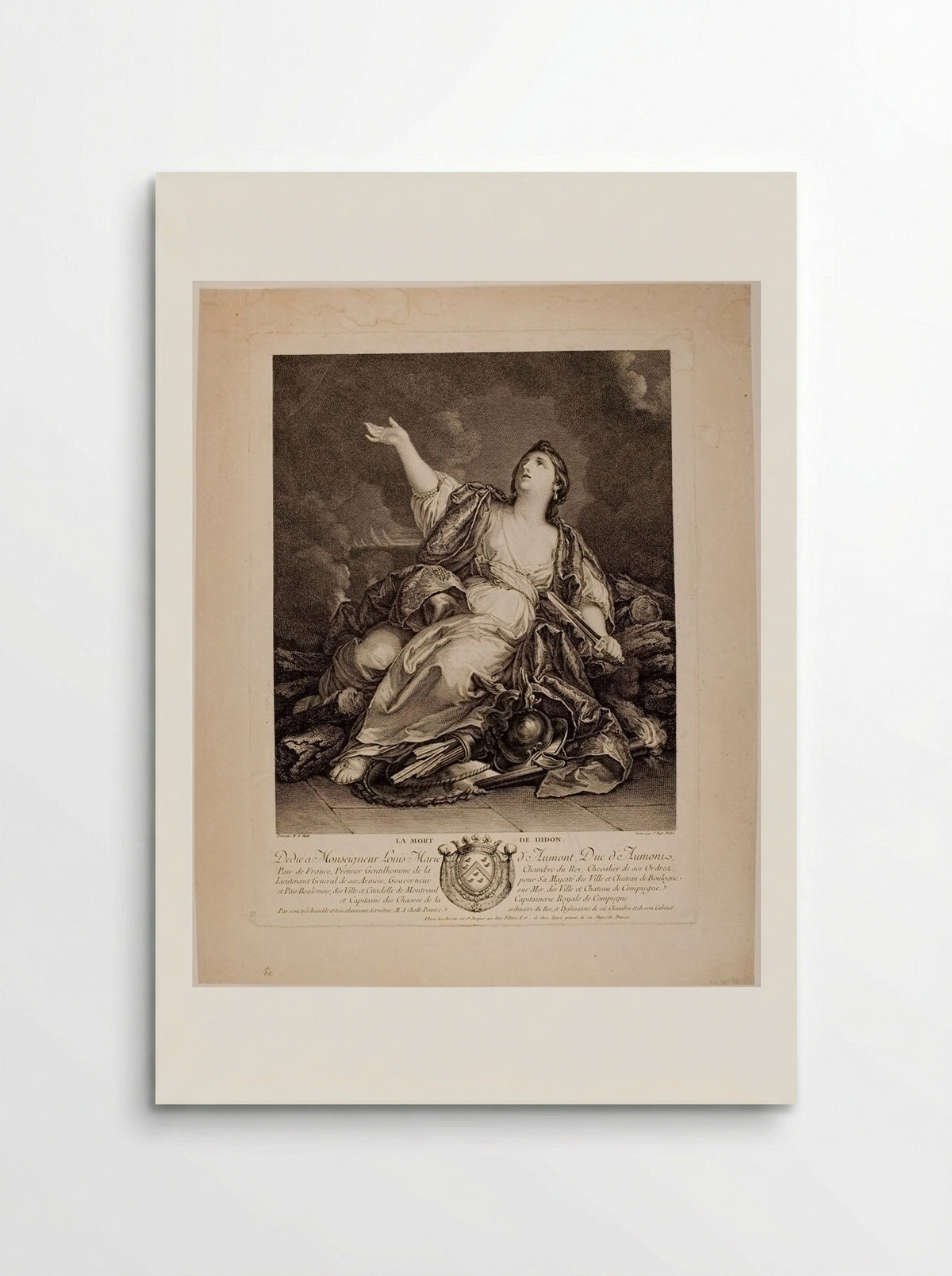 The Death of Dido - Jean Baptiste Michel - Poster